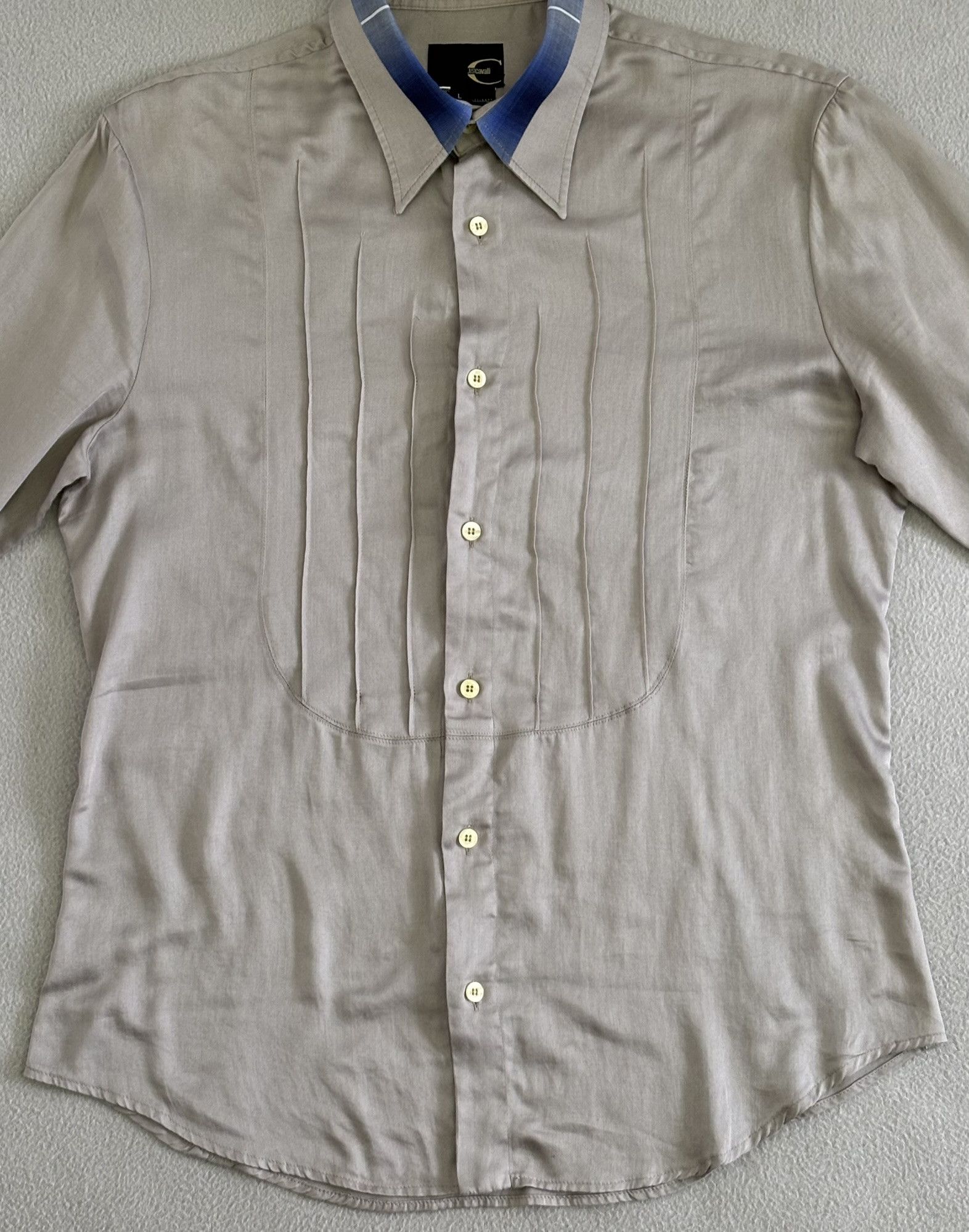 Just Cavalli Just Cavalli Brown light Shirt Large Size US L / EU 52-54 / 3 - 6 Thumbnail