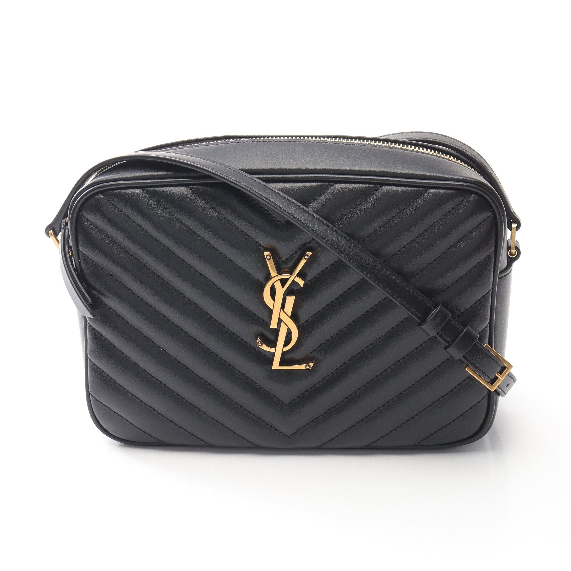 Yves Saint Laurent Yves Saint Laurent Lou Roux Monogram Camera Bag Shoulder Leather Black Size ONE SIZE - 1 Thumbnail