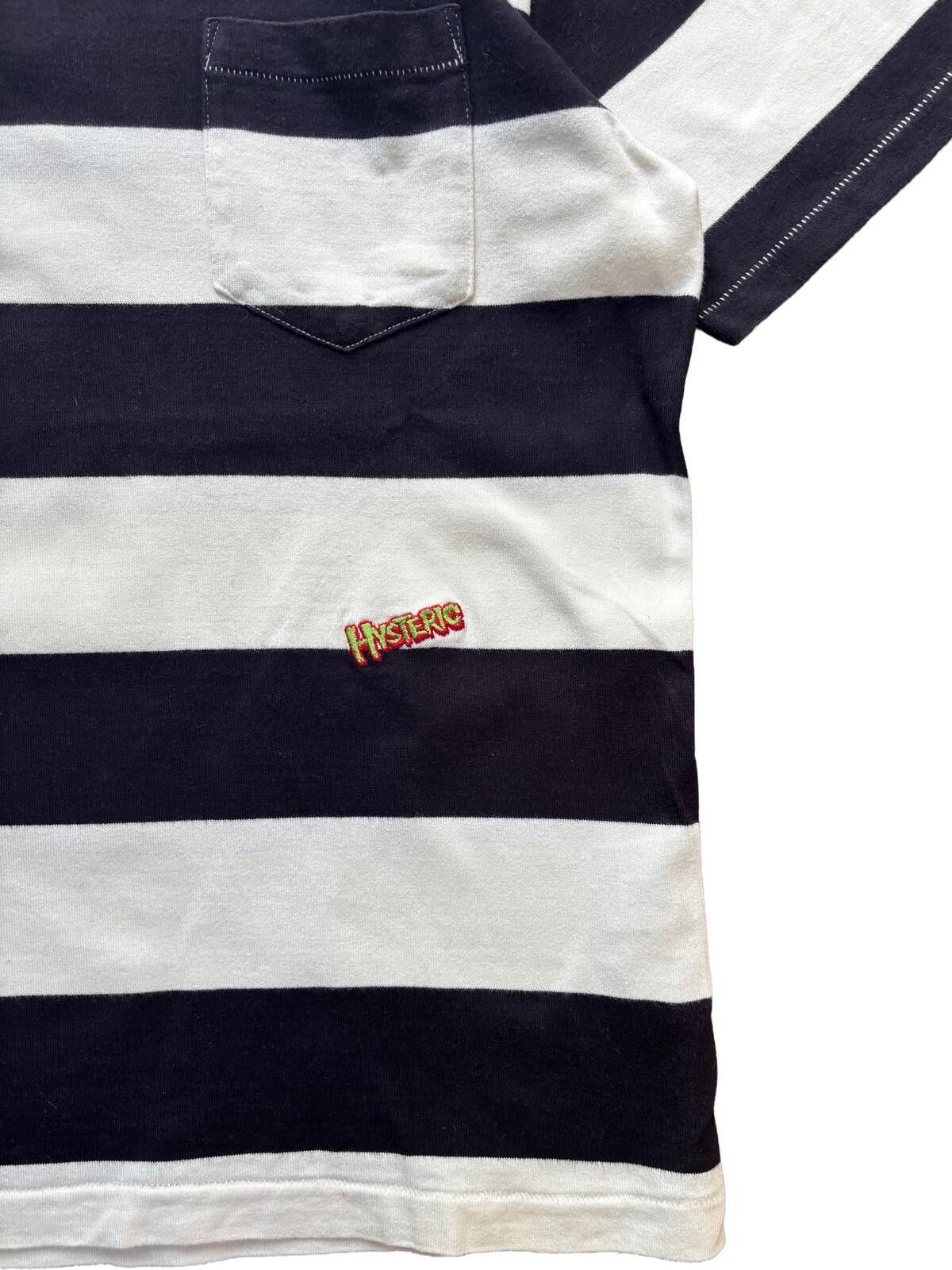 Hysteric Glamour Hysteric Glamour Striped Pocket T Shirt White Black Small Size US S / EU 44-46 / 1 - 4 Thumbnail