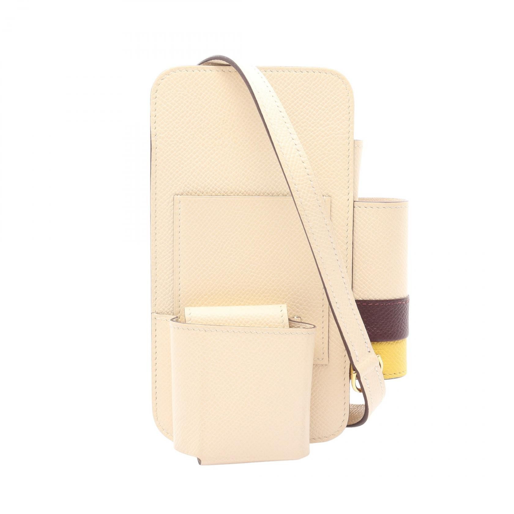 Hermes Hermes Hermes Way Phone Case Leather Phonecase Stamp U (2022) DUTY FREE for USA Size ONE SIZE - 1 Thumbnail