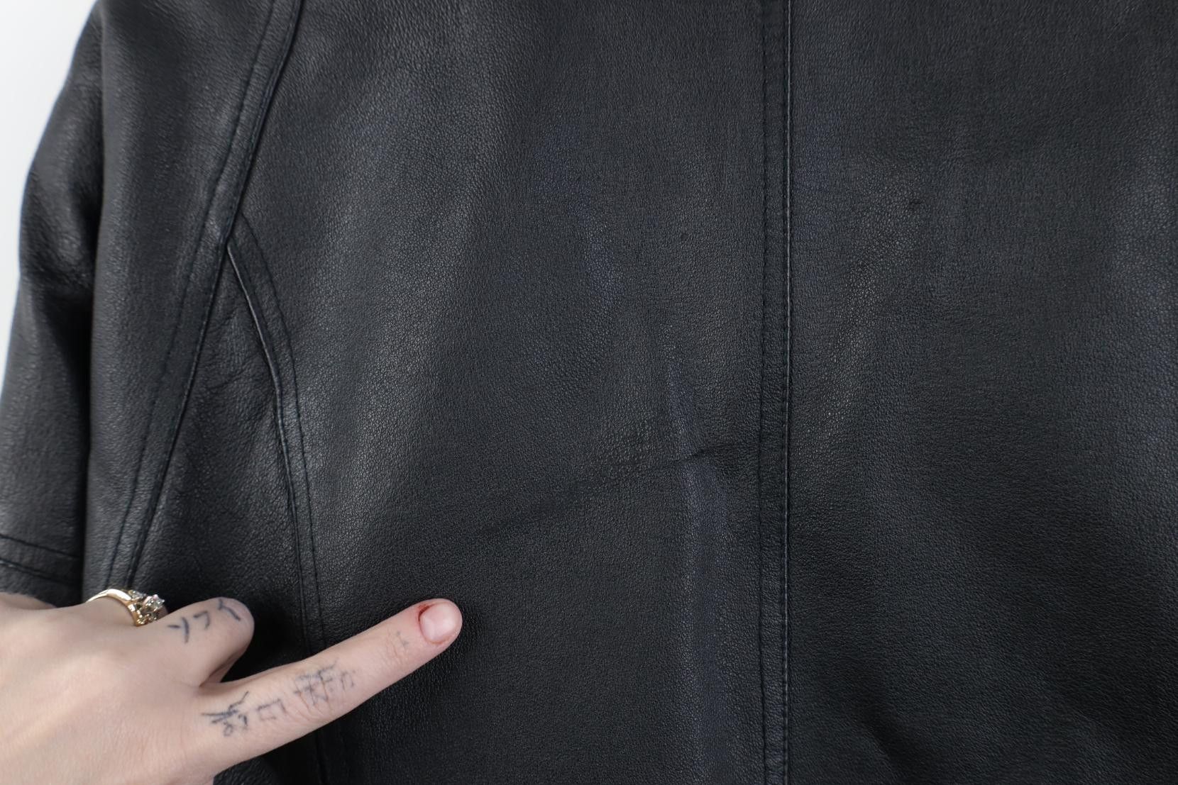 Vintage Vintage 90s Streetwear Lined Leather Flight Bomber Jacket Size L / US 10 / IT 46 - 17 Thumbnail