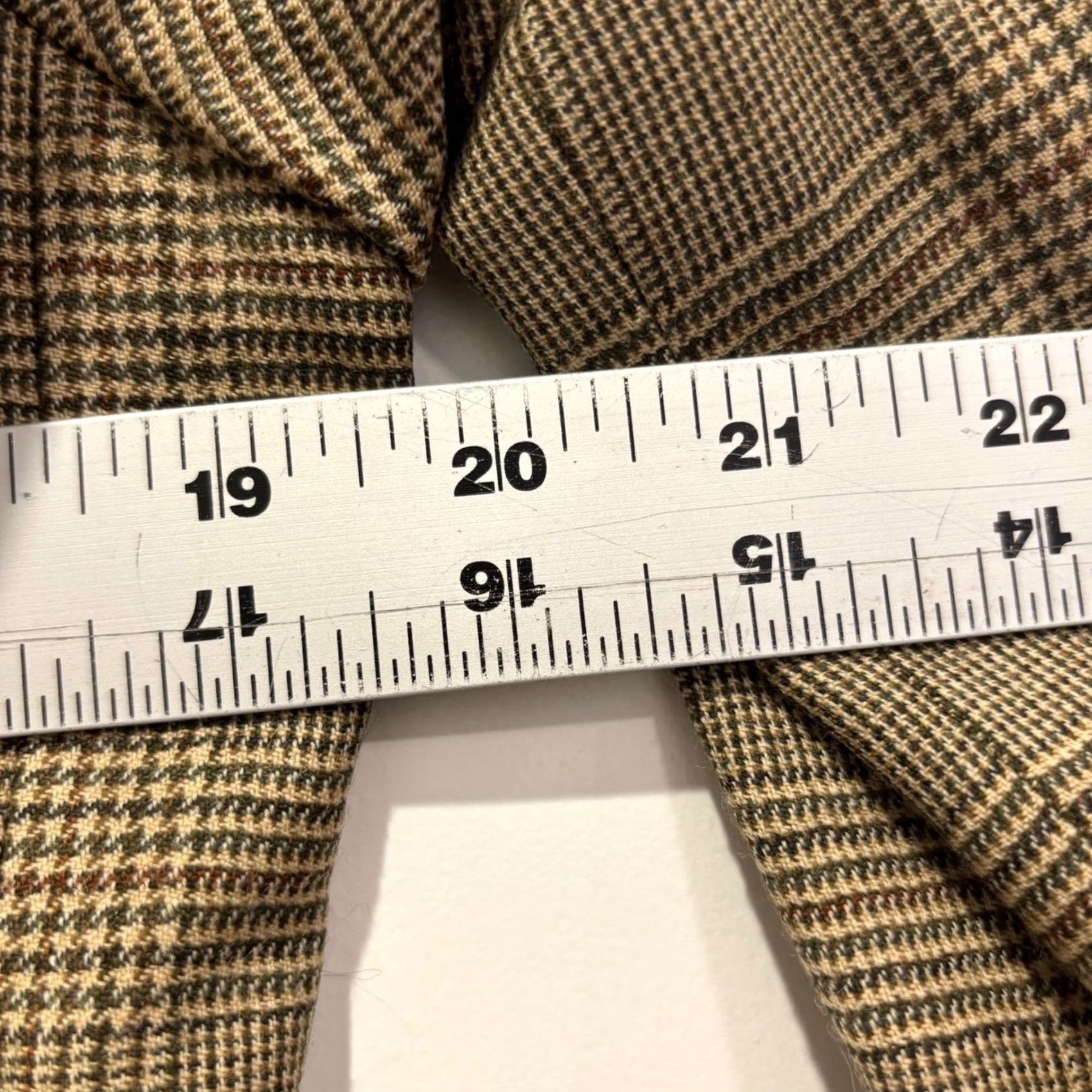 Ralph Lauren Lauren Ralph Lauren Blazer Jacket Petite Brown Glen Plaid 4-Button Notch Long Sleeve 12P Women Size XL / US 12-14 / IT 48-50 - 8 Thumbnail