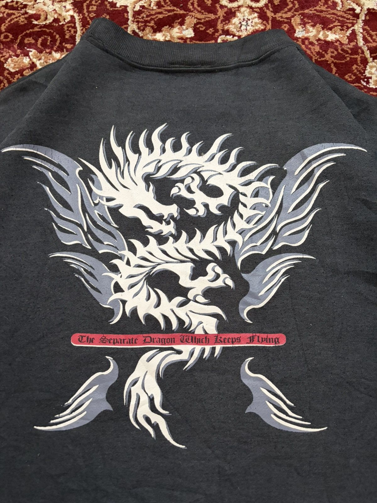 Hall Of Fame Vintage Hall of Fame Tribal Dragon Sweatshirt Y2K Style Size US L / EU 52-54 / 3 - 3 Thumbnail