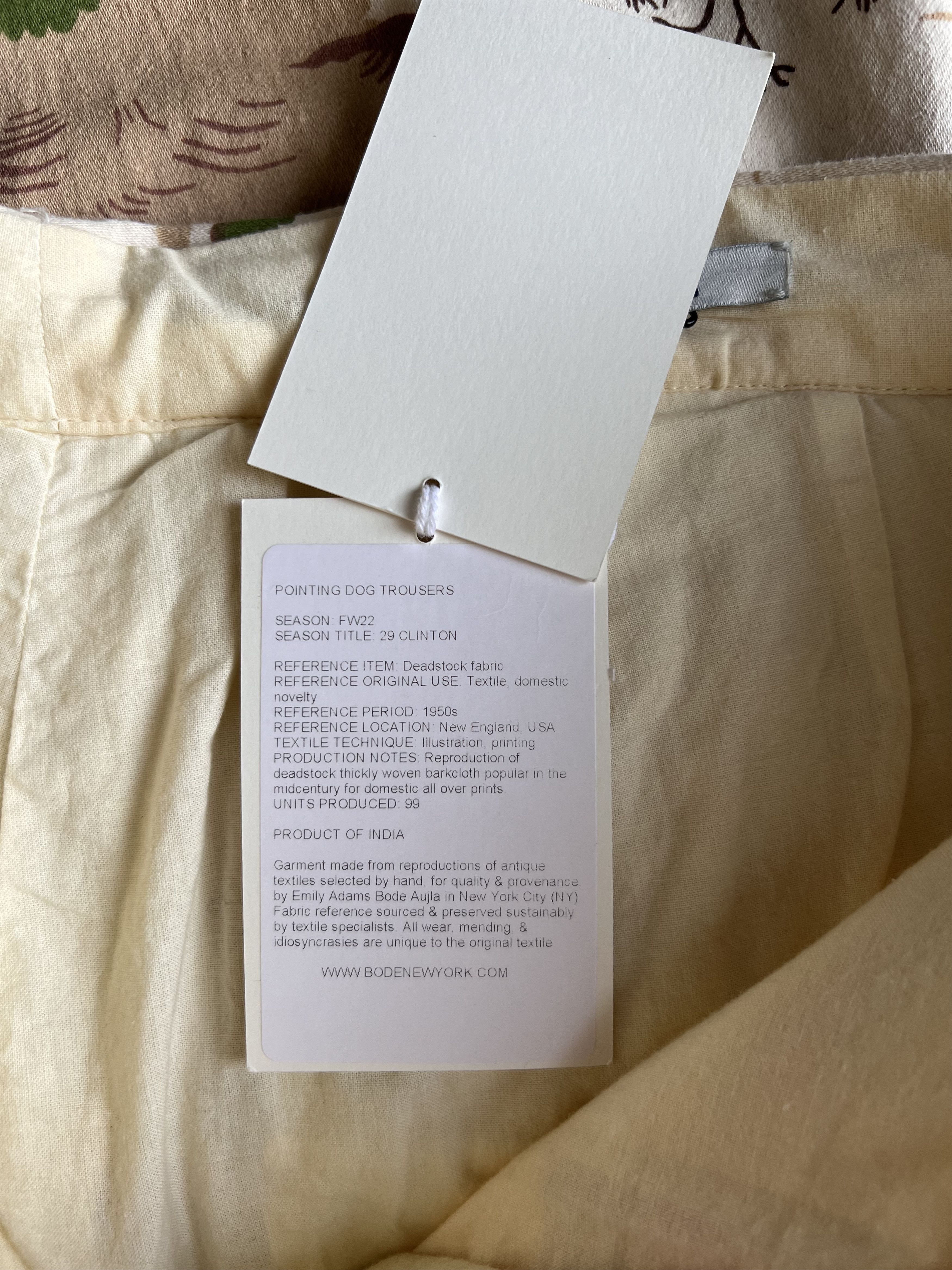Bode Bode Pointing Dog Trousers Size US 34 / EU 50 - 8 Thumbnail