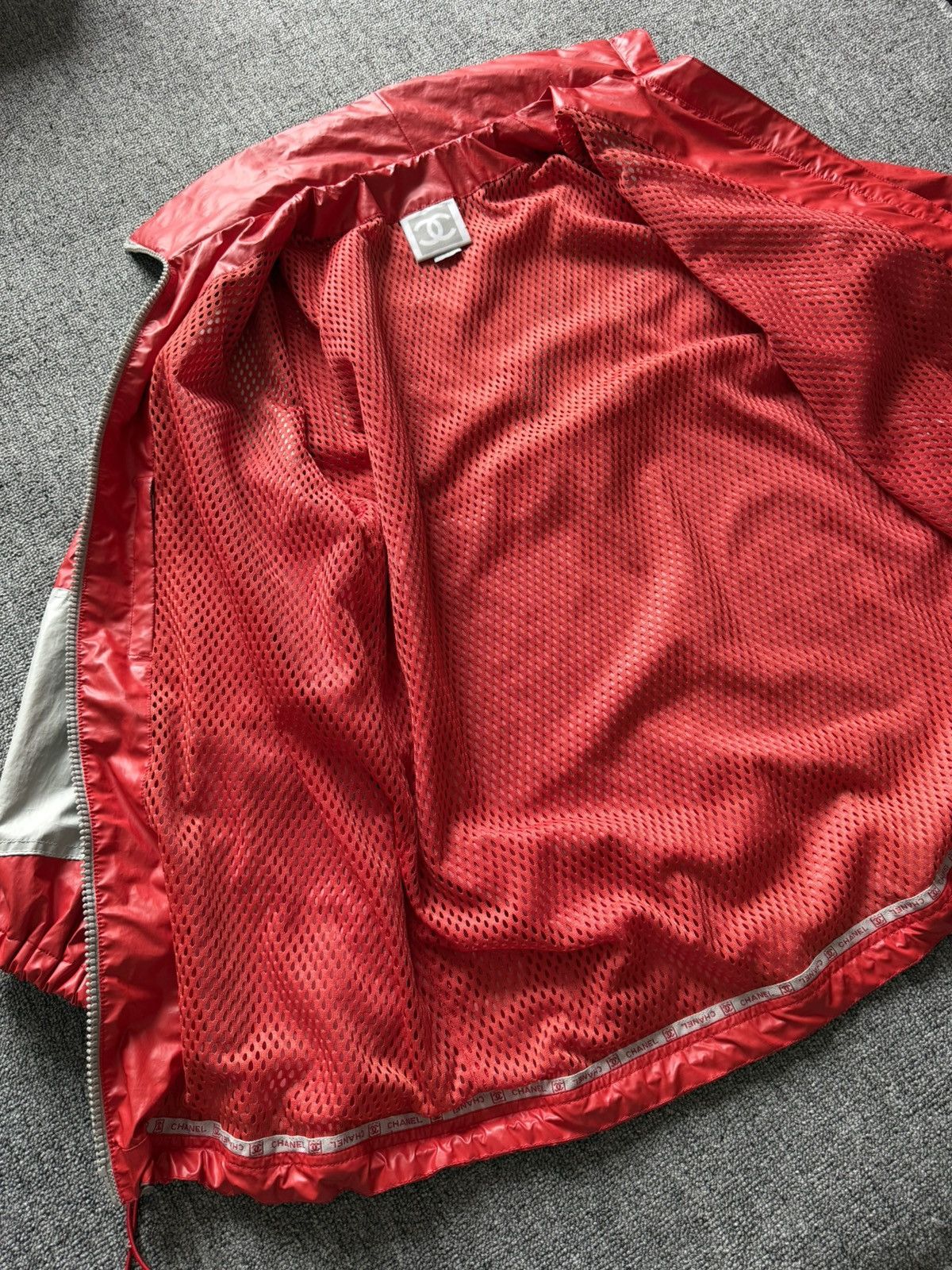Chanel Chanel Vintage 2005 Red Gray Sport CC Logo Bomber Size US M / EU 48-50 / 2 - 7 Thumbnail