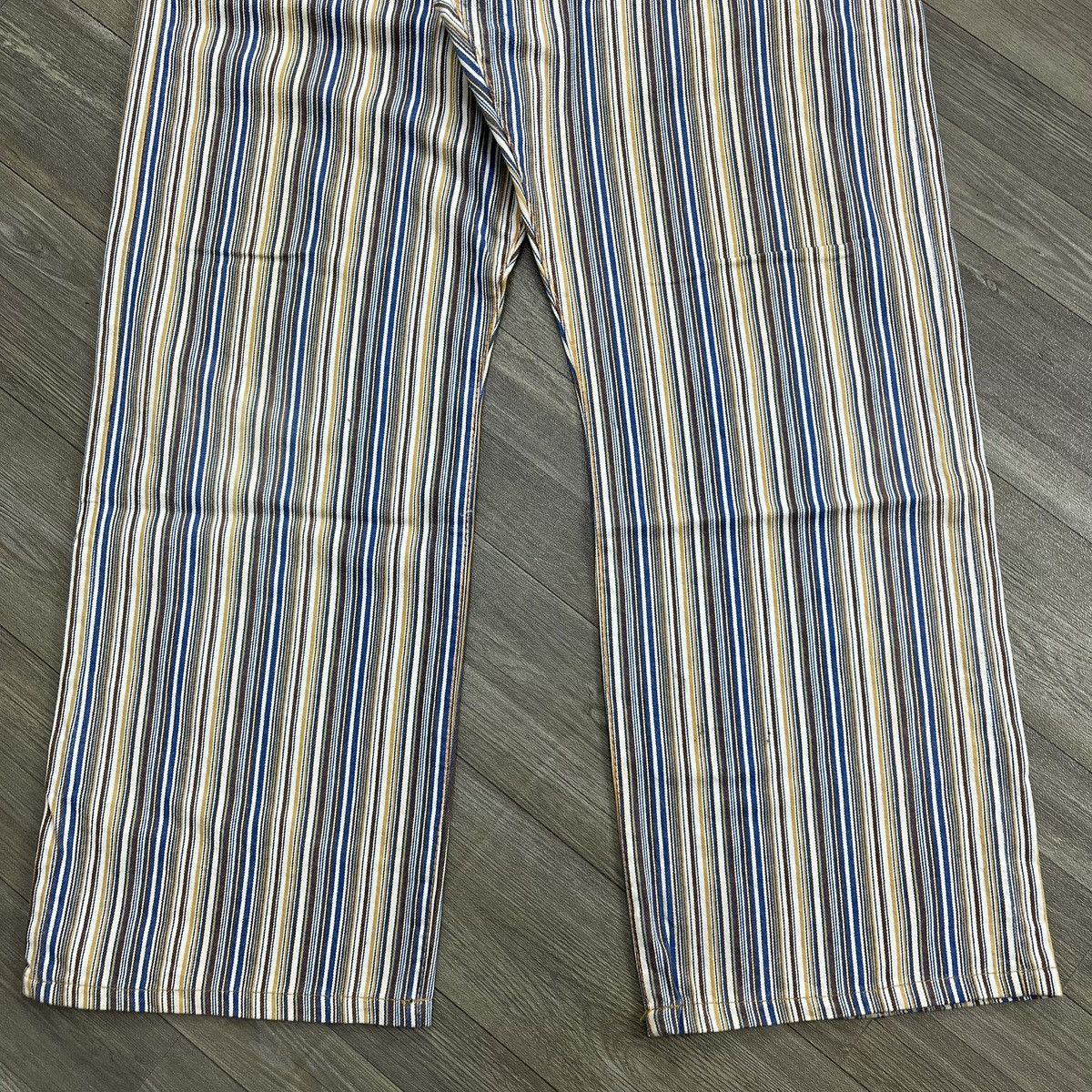Japanese Brand 2000s Japanese Cocolulu Printed Striped Pants Size US 30 / EU 46 - 15 Thumbnail