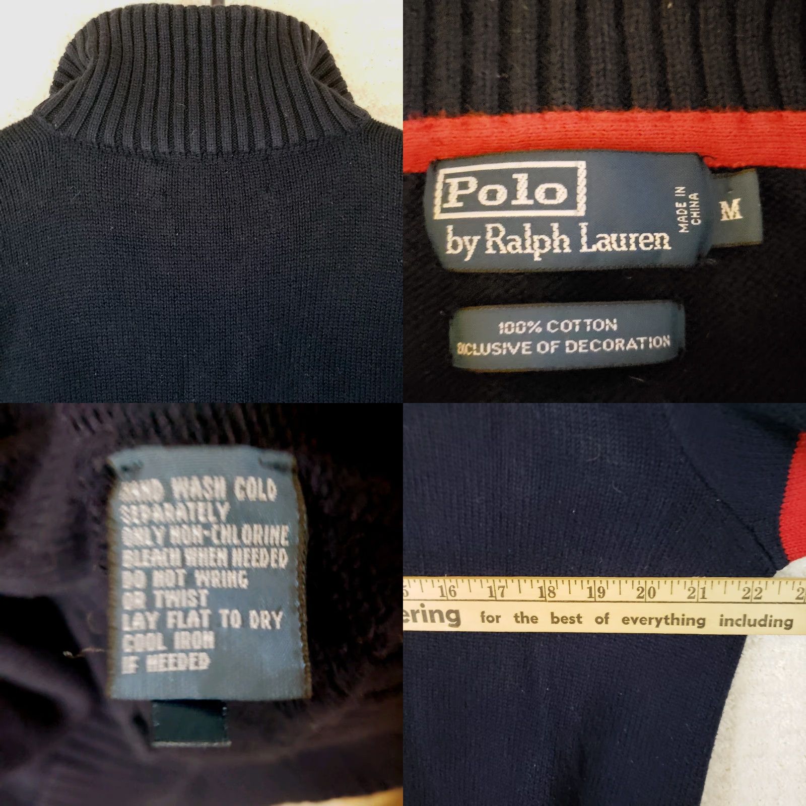 Polo Ralph Lauren Polo Ralph Lauren Sweater M Striped Long Sleeve 1/4 Zip Mock Neck Blue Red Logo Embroidered Classic Men’s Shirt? Size US M / EU 48-50 / 2 - 9 Thumbnail