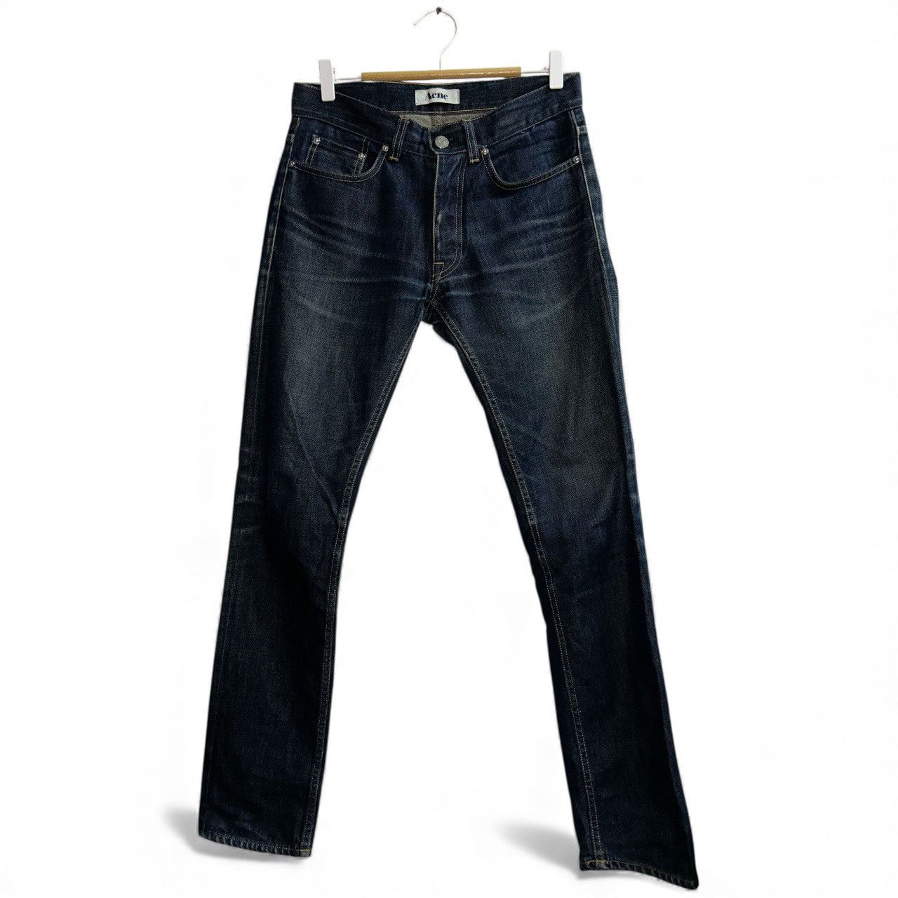 Acne Studios Roc Raw Regular Straight Leg Fit Size US 31 - 1 Thumbnail