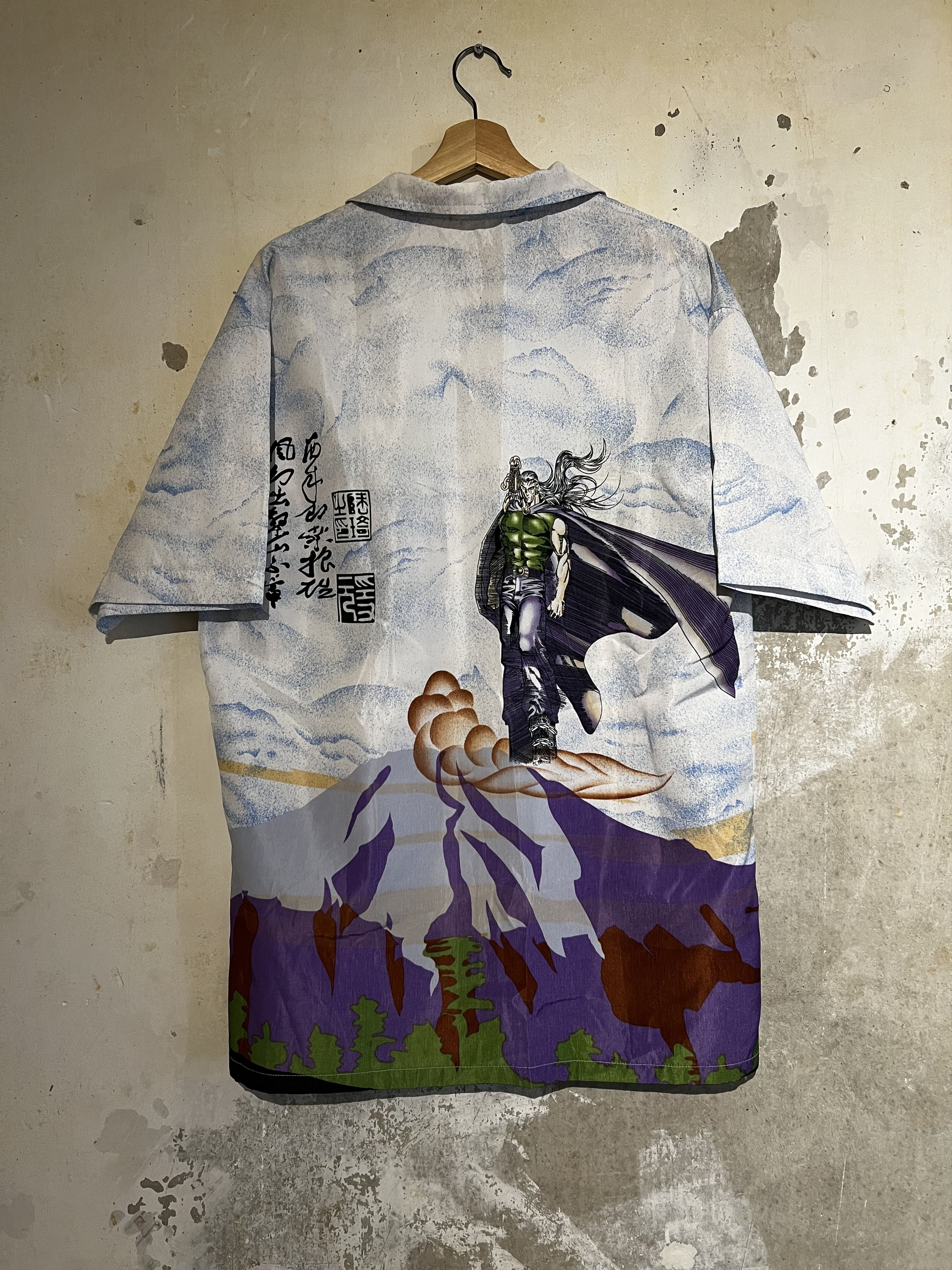Vintage Samurai Graphic Button Up Shirt Size US XL / EU 56 / 4 - 2 Thumbnail