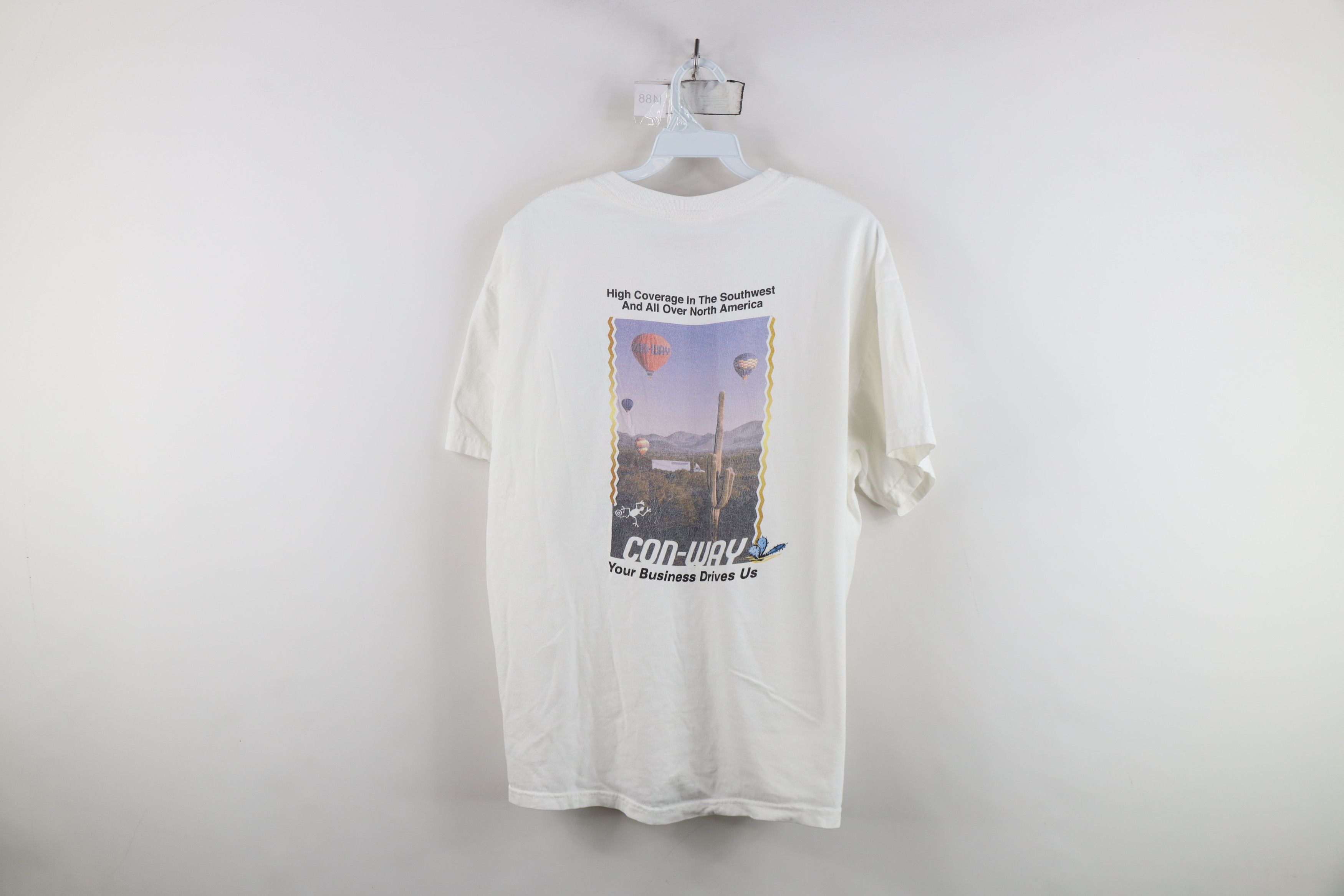 Vintage Vintage 90s CWX Transportation Trucking Conway T-Shirt White Size US L / EU 52-54 / 3 - 13 Thumbnail