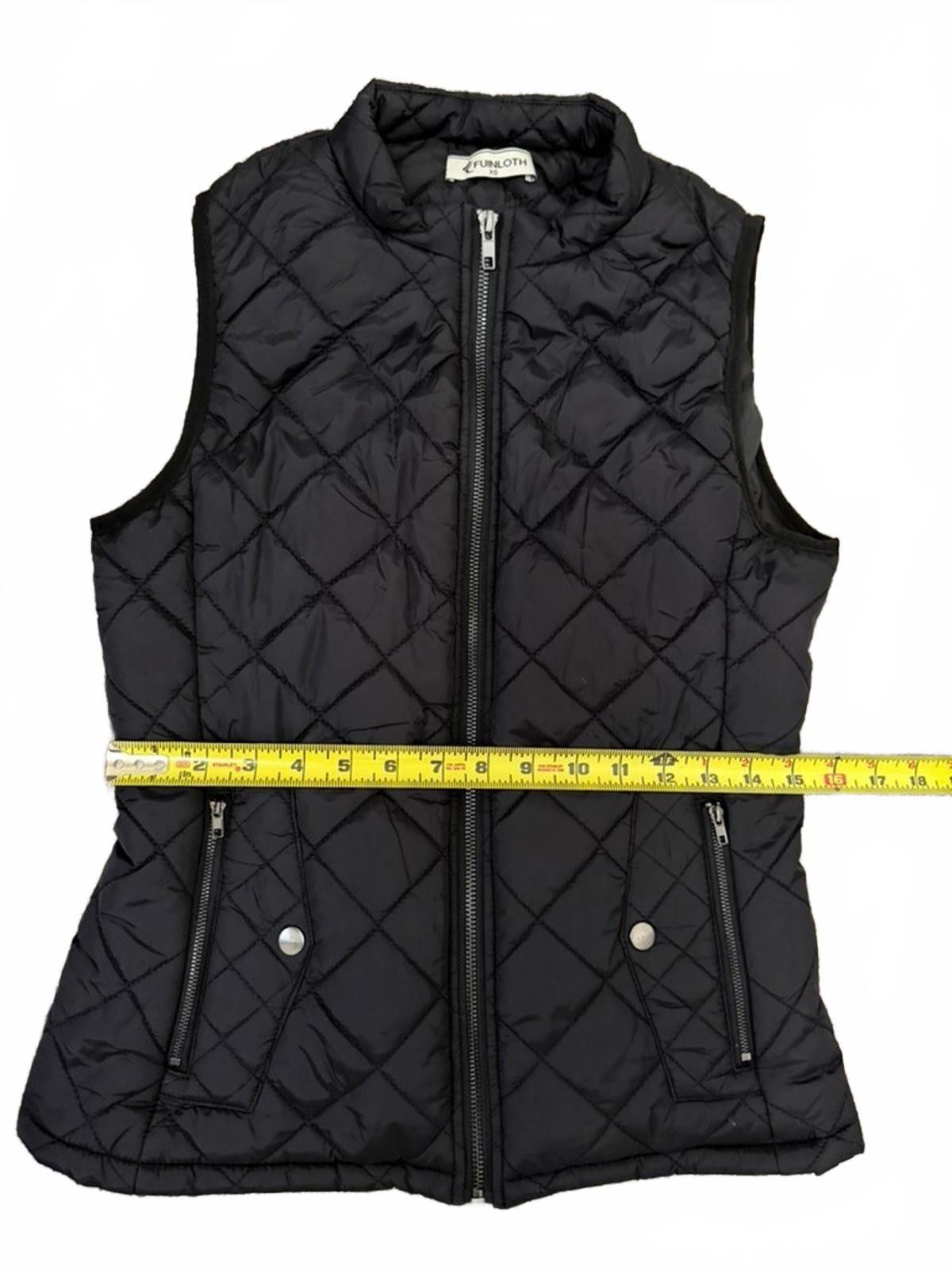 Other FUINLOTH Lightweight Quilted Vest in Black (X-SMALL) Size XS / US 0-2 / IT 36-38 - 6 Thumbnail