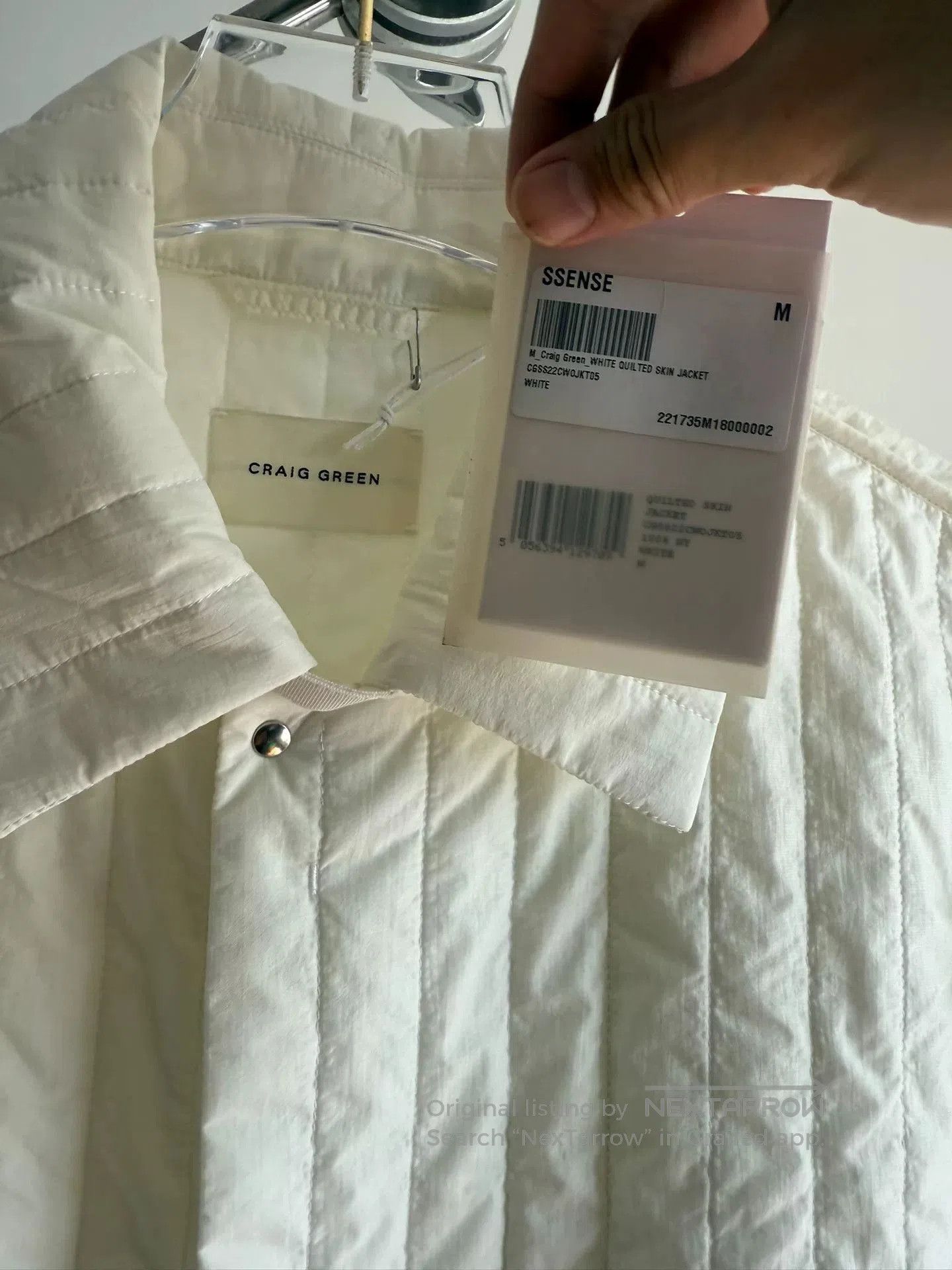 Craig Green Craig Green White Cotton Jacket Size M. Size US M / EU 48-50 / 2 - 3 Thumbnail