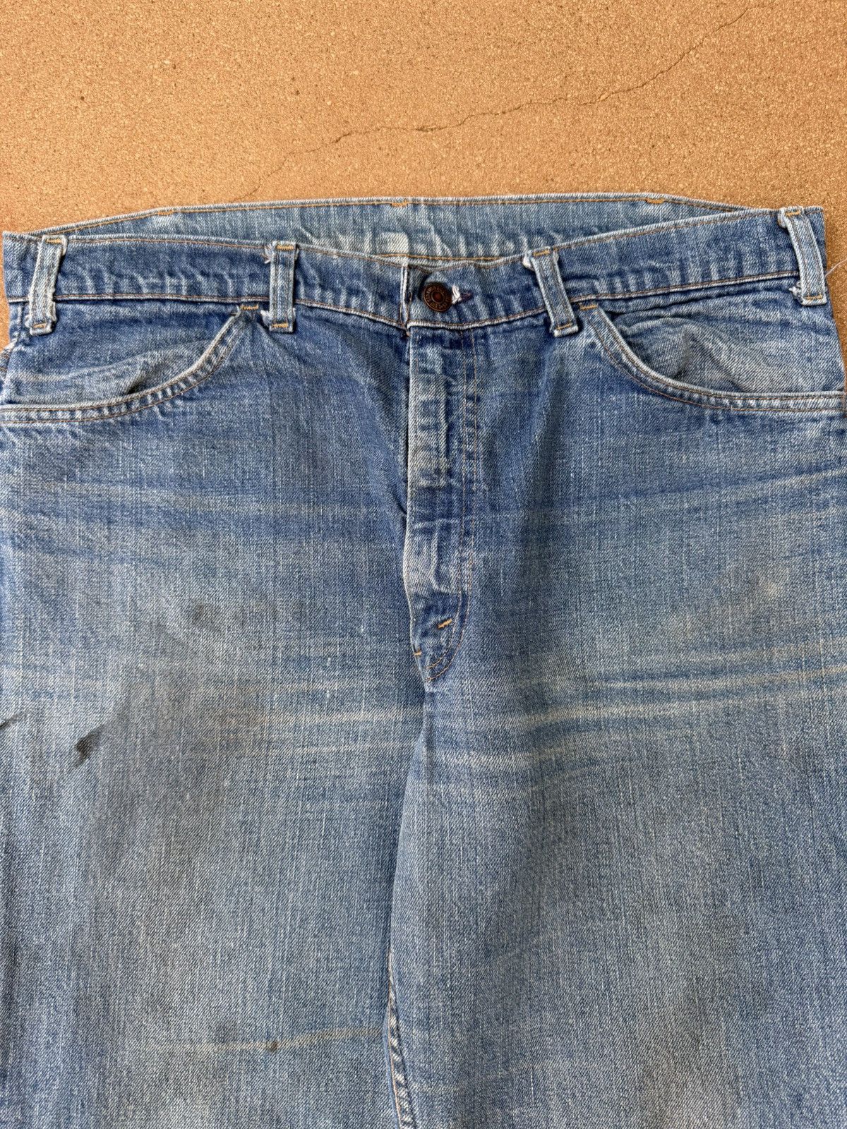 Levi's Vtg 70’s Levi’s 646 Orange Tab Bellbottom Flare Jeans 37x30 Size US 37 - 4 Thumbnail
