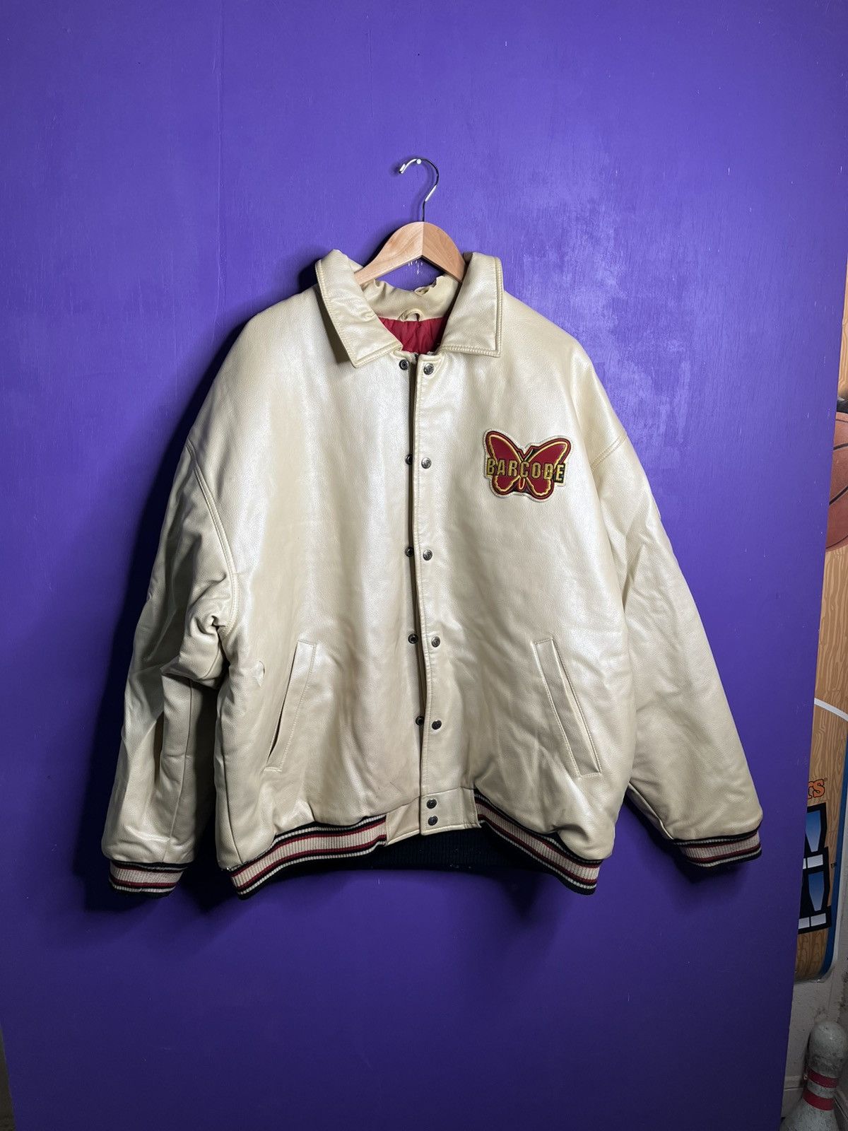Vintage Vintage year 2000 Barcode butterfly leather jacket Size US XXL / EU 58 / 5 - 1 Thumbnail