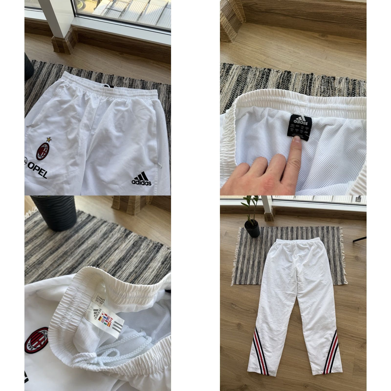 Adidas VINTAGE adidas AC MILAN Sweatpants Pants Men 42 White Soccer Football Adidas AC Milan Football Pants Mens Size US 42 / EU 58 - 8 Thumbnail