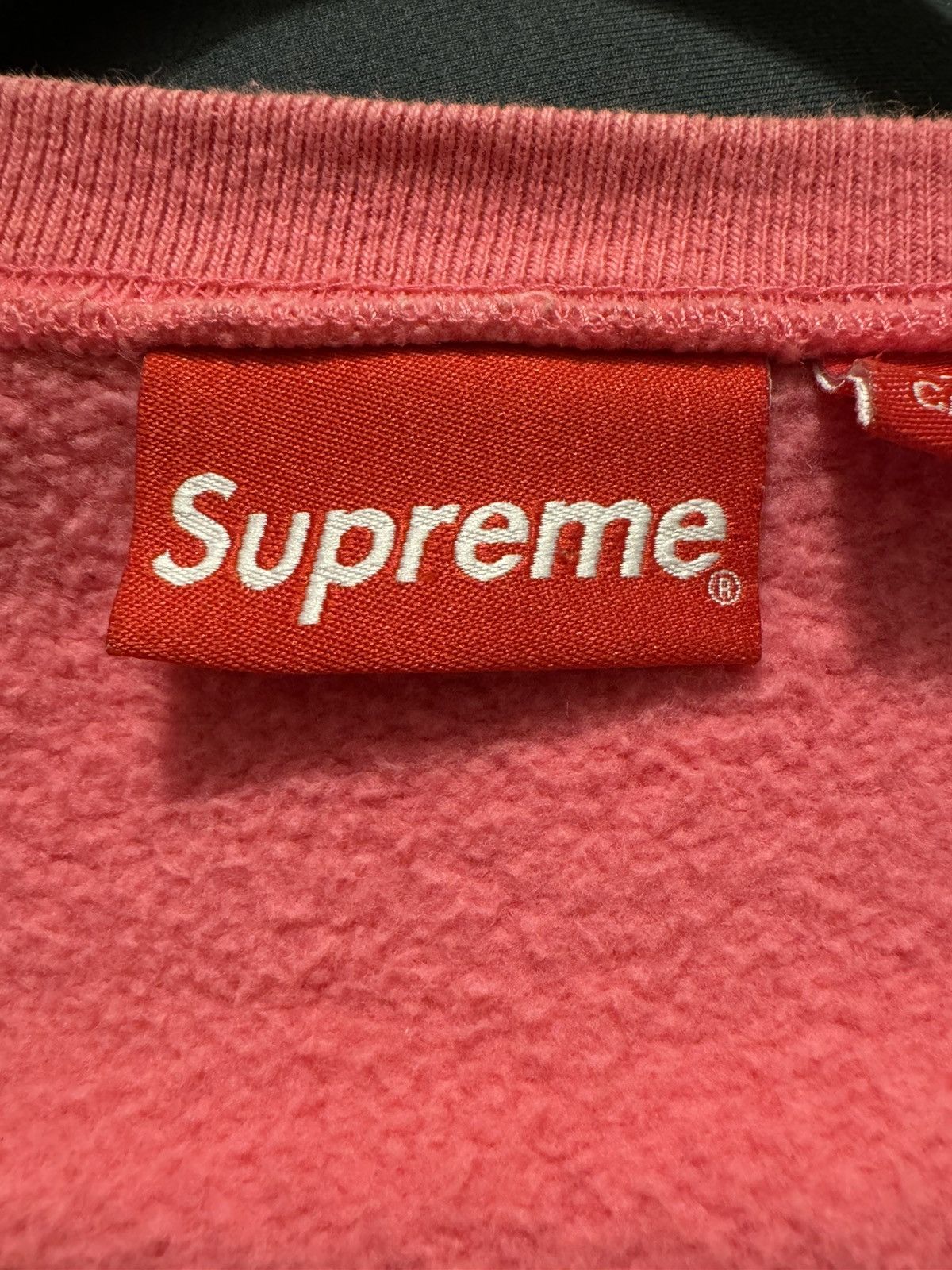 Supreme SUPREME ZIG ZAG STITCH PANEL CREWNECK PINK SIZE XL Size US XL / EU 56 / 4 - 3 Thumbnail