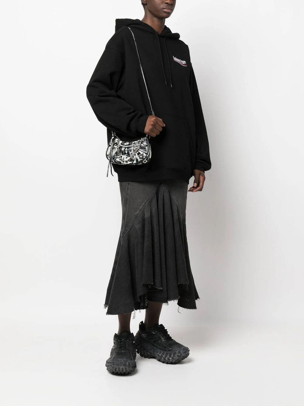 Balenciaga o1s1wg110624 Size: OS / Le Cagole Mini Bag in Black White Size ONE SIZE - 2 Thumbnail