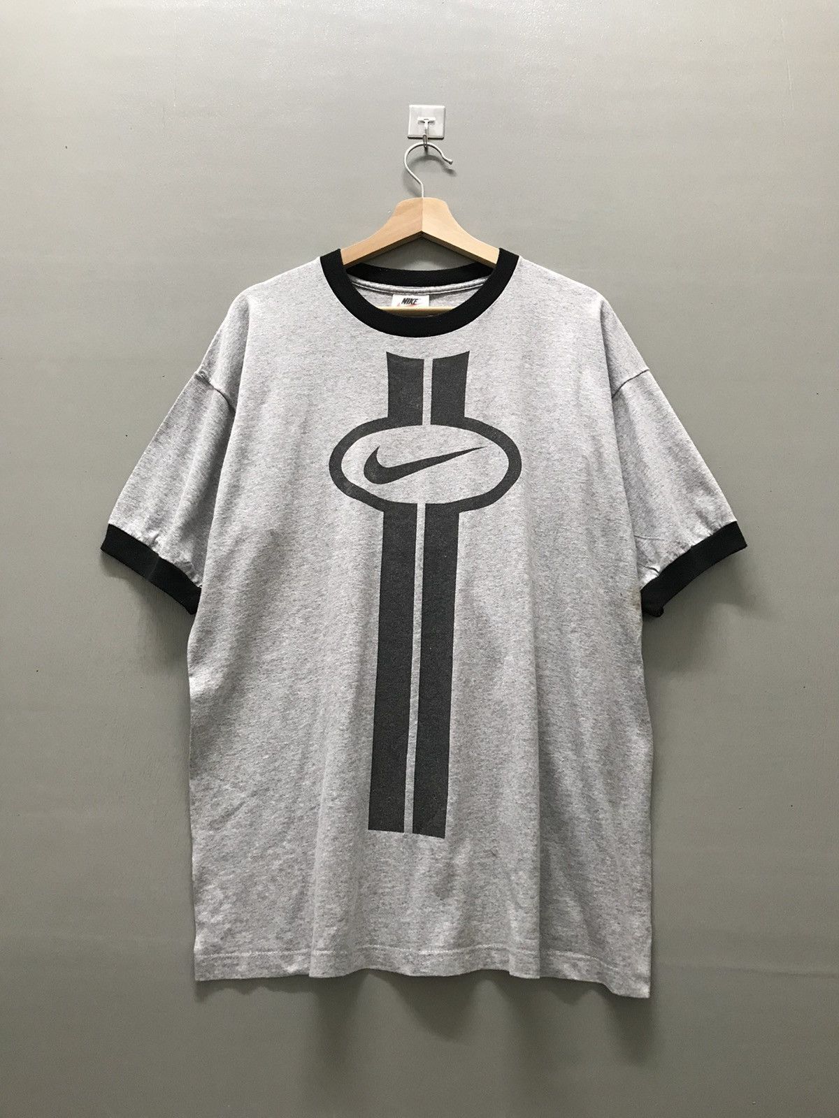 image of Nike Ringer Shirt in Grey, Men's (Size Large)