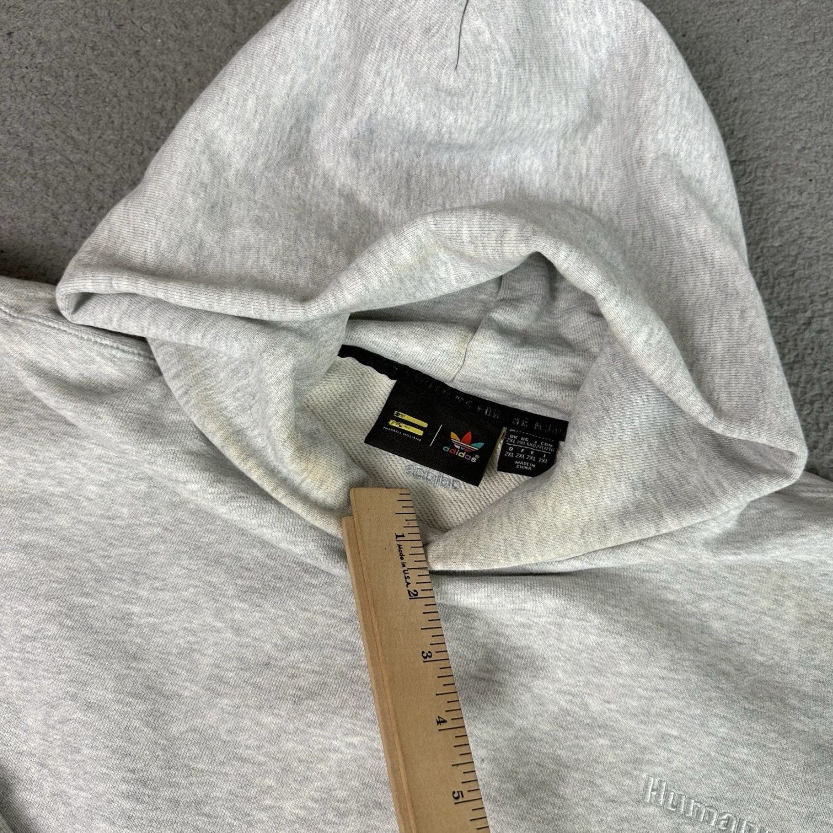 Adidas VINTAGE adidas Hoodie Men 2XL Gray Heavyweight Hooded Pockets Embroidered Logo 90s Designer Outdoor Sports Size US XXL / EU 58 / 5 - 7 Thumbnail