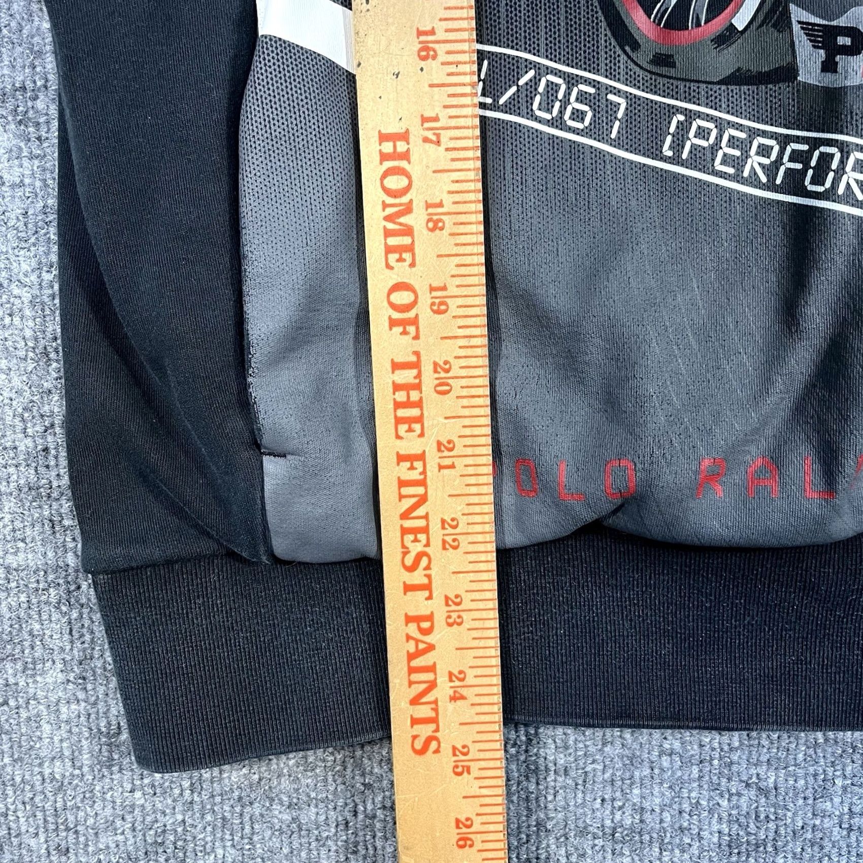 Polo Ralph Lauren POLO RALPH LAUREN P1 Racing Hoodie Mens Medium Black Red AOP RARE Size US M / EU 48-50 / 2 - 6 Thumbnail