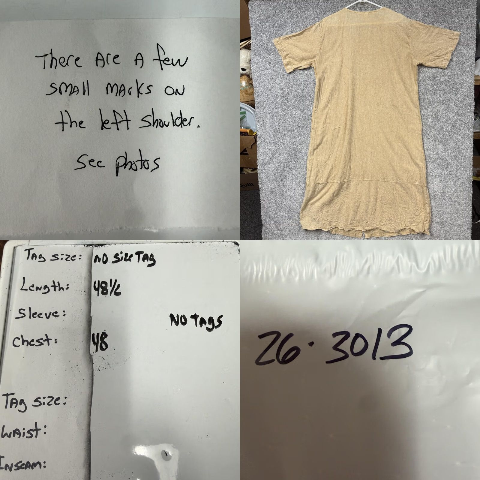 Vintage VINTAGE Design Tropicus T-Shirt Dress Womens 1X Plus Beige Flamingo Pocket Graphic 90s Beach Resort Casual Travel Size XL / US 12-14 / IT 48-50 - 8 Thumbnail
