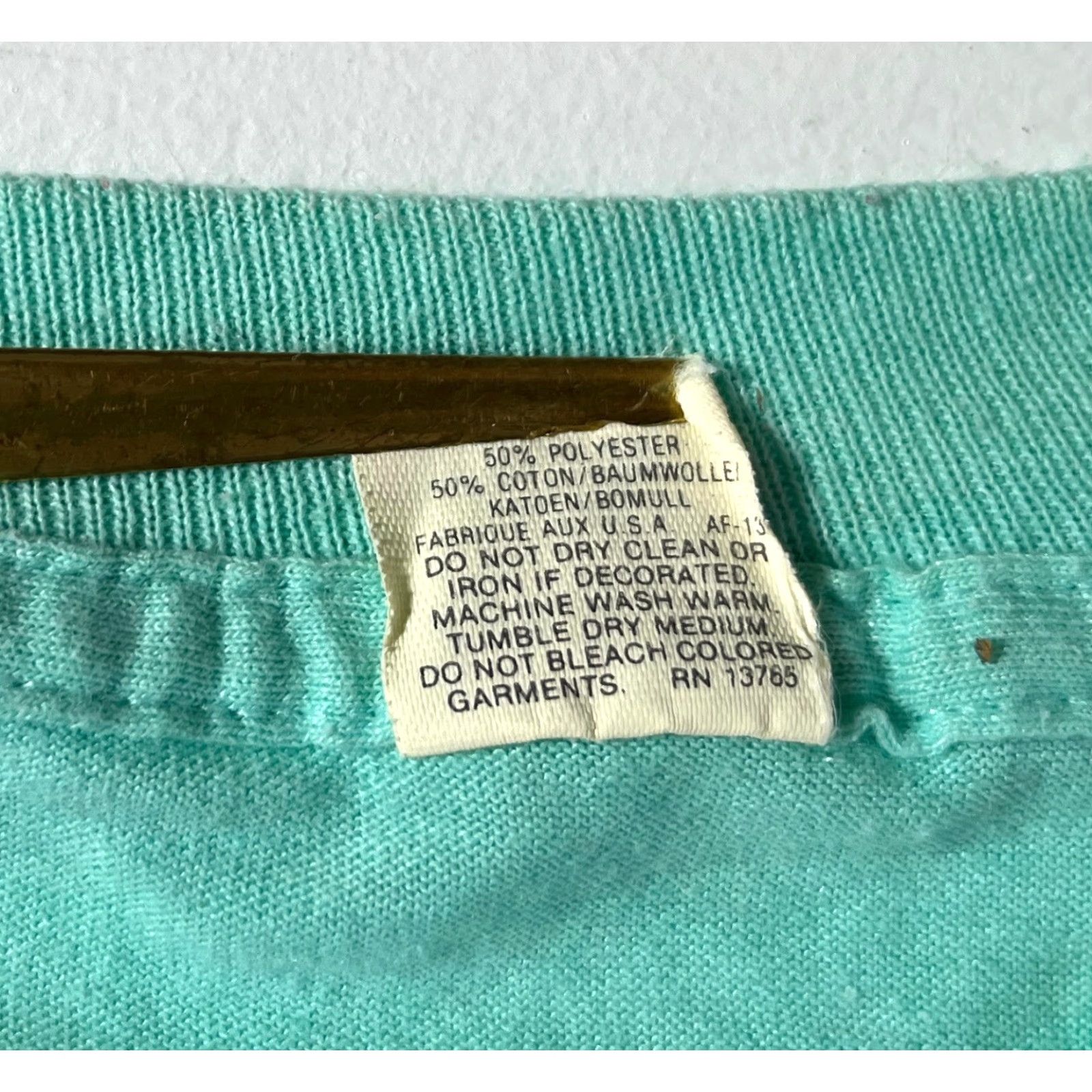 Vintage VINTAGE Smokin' Oldies Jukebox Shirt XL Teal Screen Stars USA 80s Music 80s Unisex Adults Mens Girls Boys Size US XL / EU 56 / 4 - 5 Thumbnail