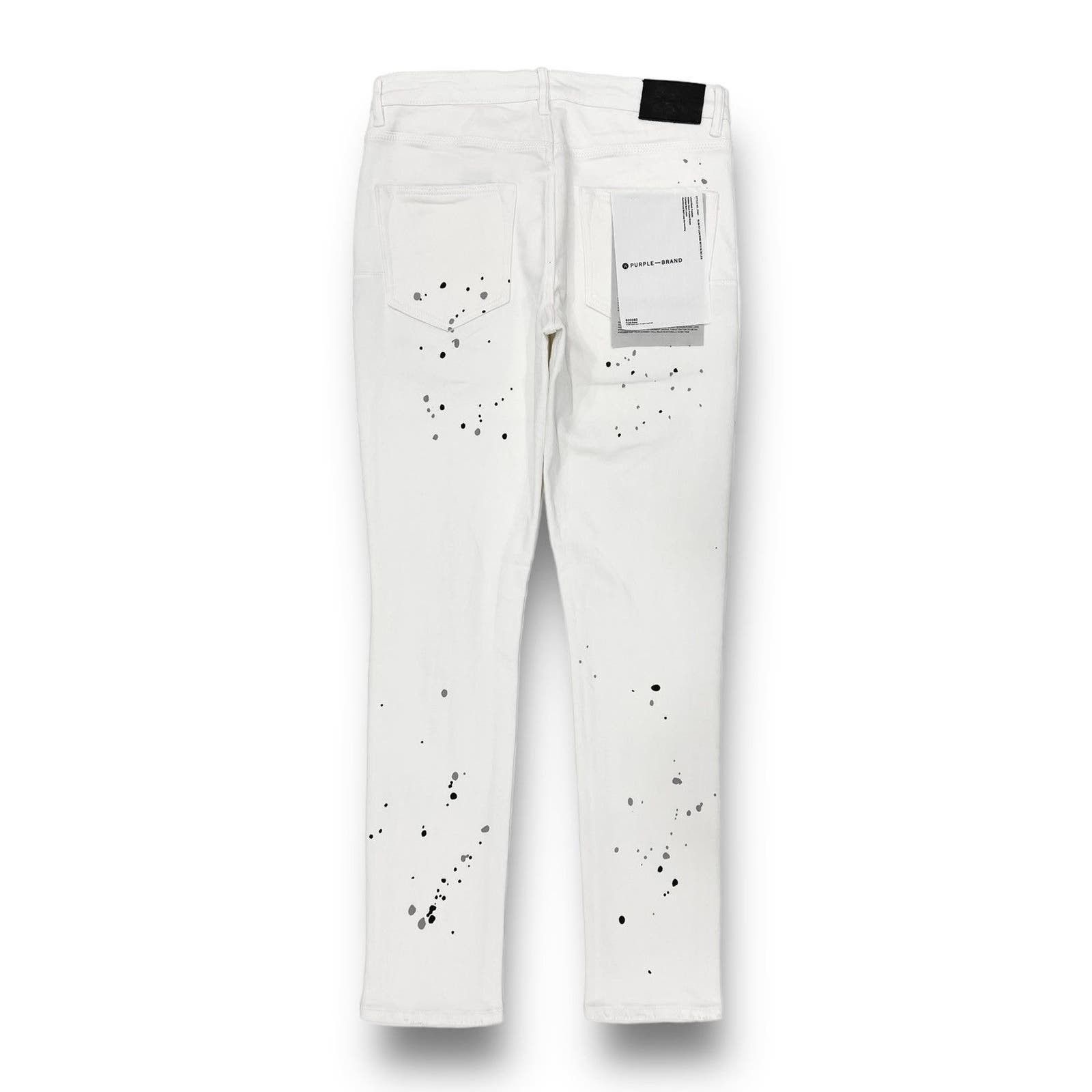 Purple PURPLE- P001- Optic White Paint Blowout Size US 30 / EU 46 - 2 Thumbnail
