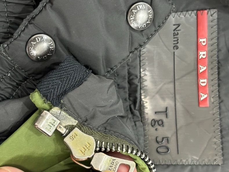 Prada Prada Green Puffer Jacket with Small Pocket -2505 Size US L / EU 52-54 / 3 - 8 Thumbnail