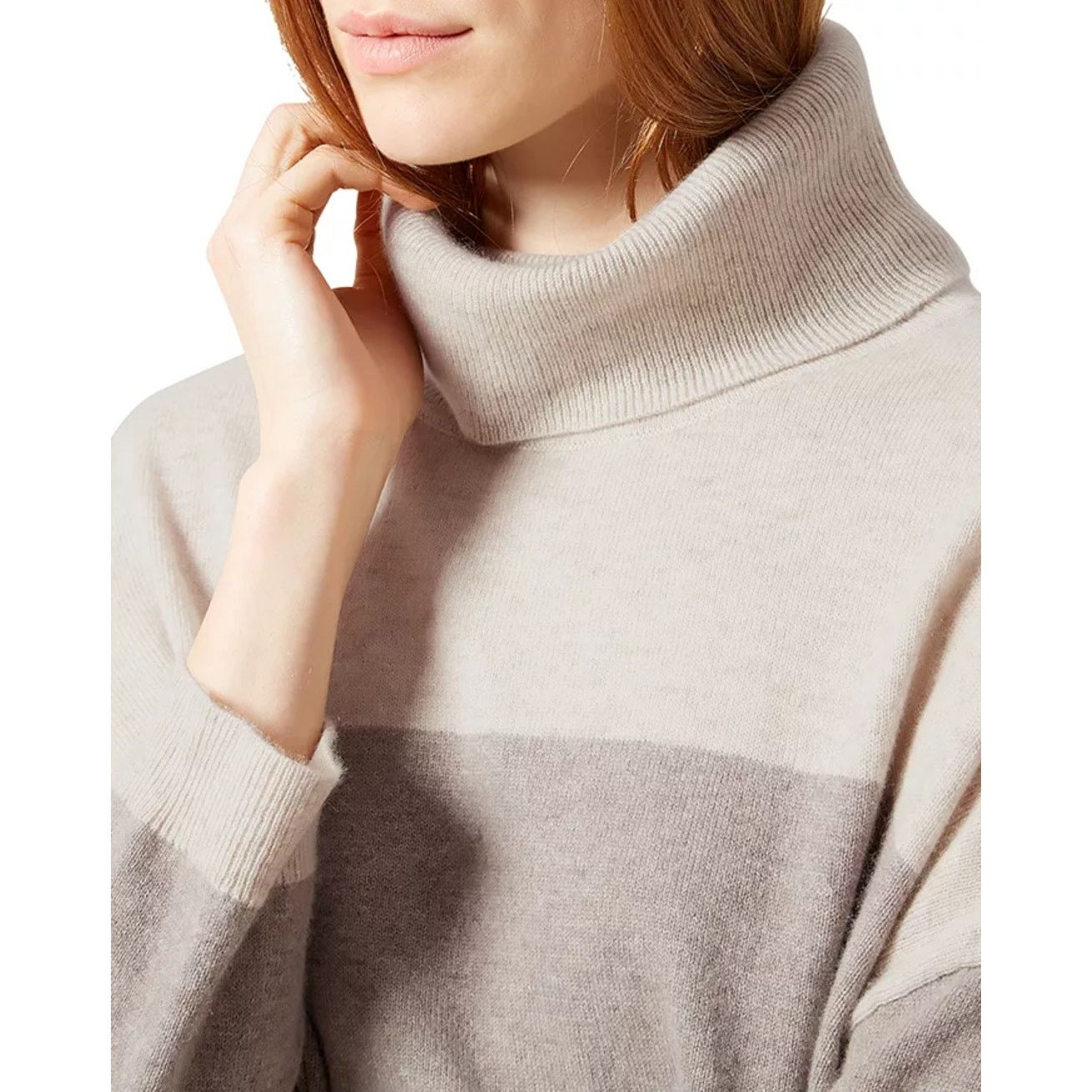 Hobbs London Hobbs London Color Block 100% Cashmere Sweater NWOT XS Boxy Size XS / US 0-2 / IT 36-38 - 10 Thumbnail