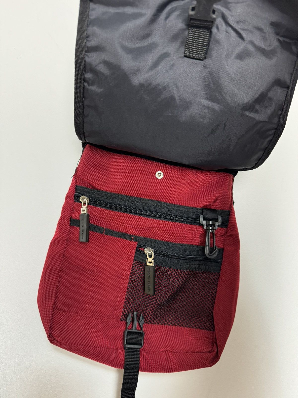 Ralph Lauren Ralph Sport Red Nylon Crossbody Bag Multi Pocket Y2K Style Size ONE SIZE - 6 Thumbnail