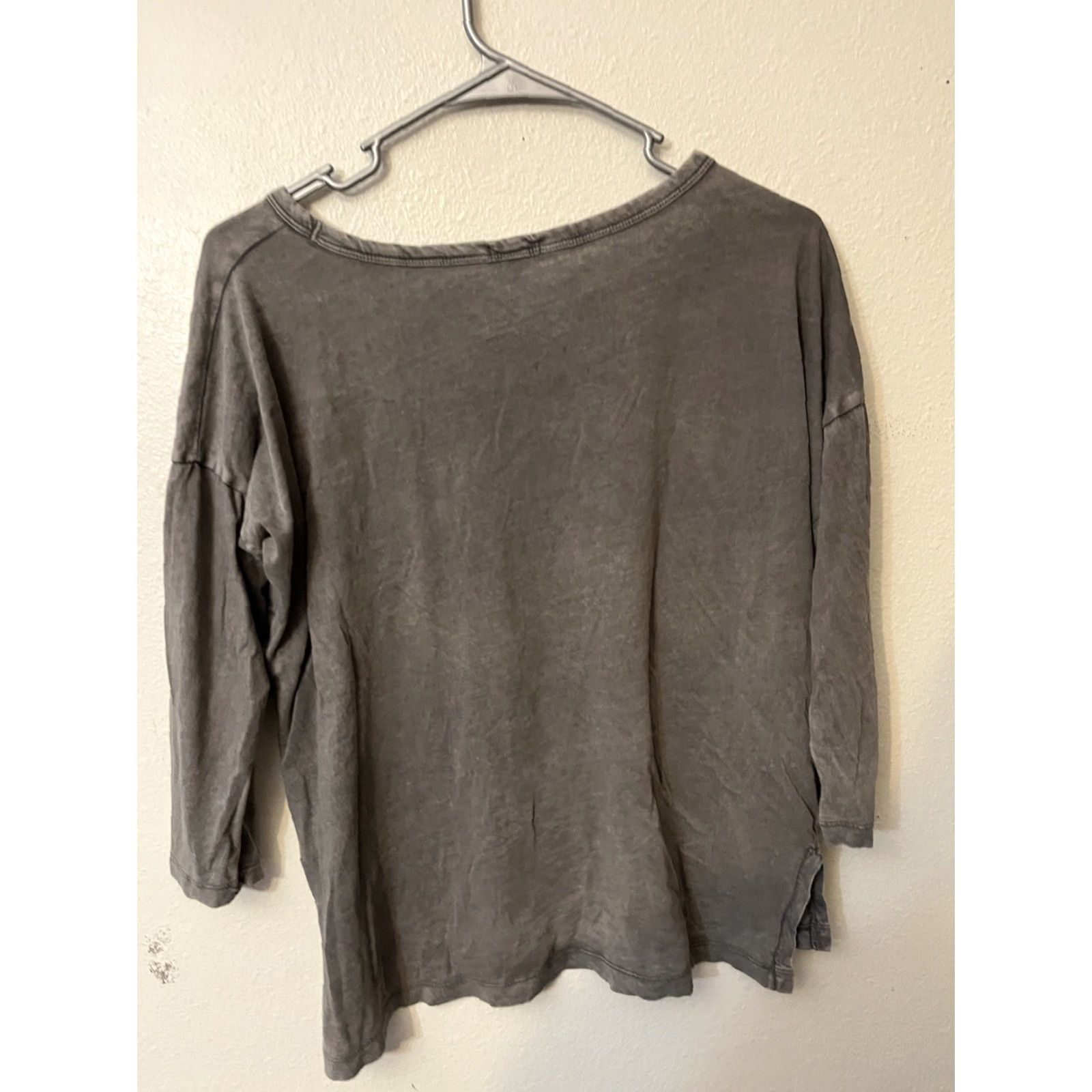 Gap VINTAGE Gap 3/4 Sleeve Dark Gray Blouse Women S Shirt Adult Small Gray Womens Size S / US 4 / IT 40 - 3 Thumbnail