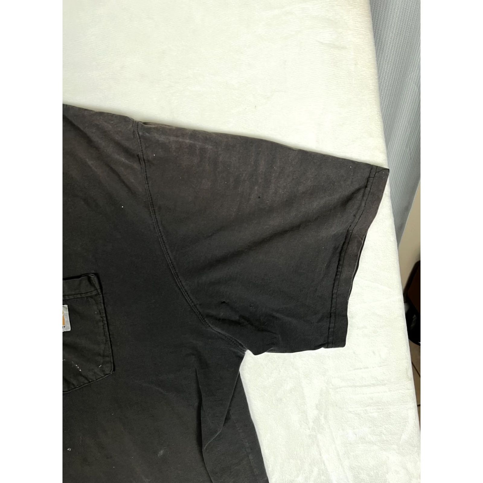 Carhartt Carhartt Pocket T-Shirt Mens 3XLT Black K87 Workwear Paint Stains Distressed Size US XXL / EU 58 / 5 - 7 Thumbnail