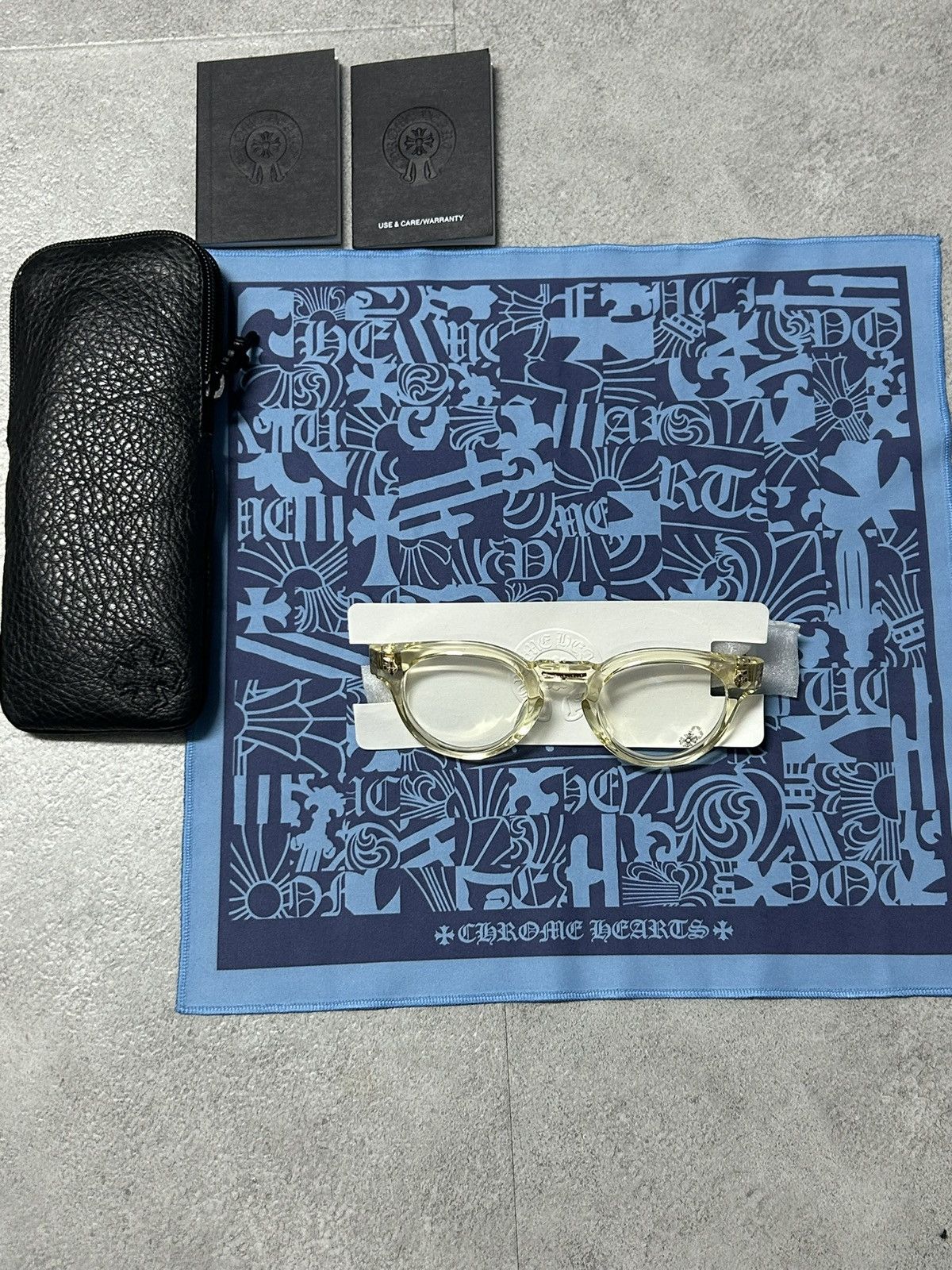 Chrome Hearts Chrome Hearts Peter Arnell Clear Gold Glasses Size ONE SIZE - 9 Thumbnail