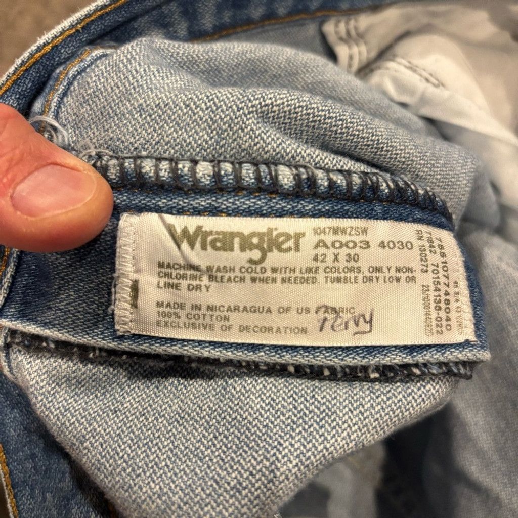 Wrangler Men’s Wrangler 47 MWZ Regular Fit Jeans Size US 42 / EU 58 - 5 Thumbnail