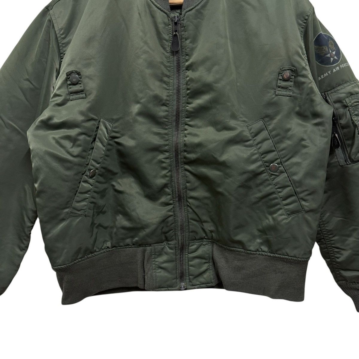 Alpha Industries Vintage Machope Ma1 Army Air Force Bomber Jacket Size US XL / EU 56 / 4 - 4 Thumbnail