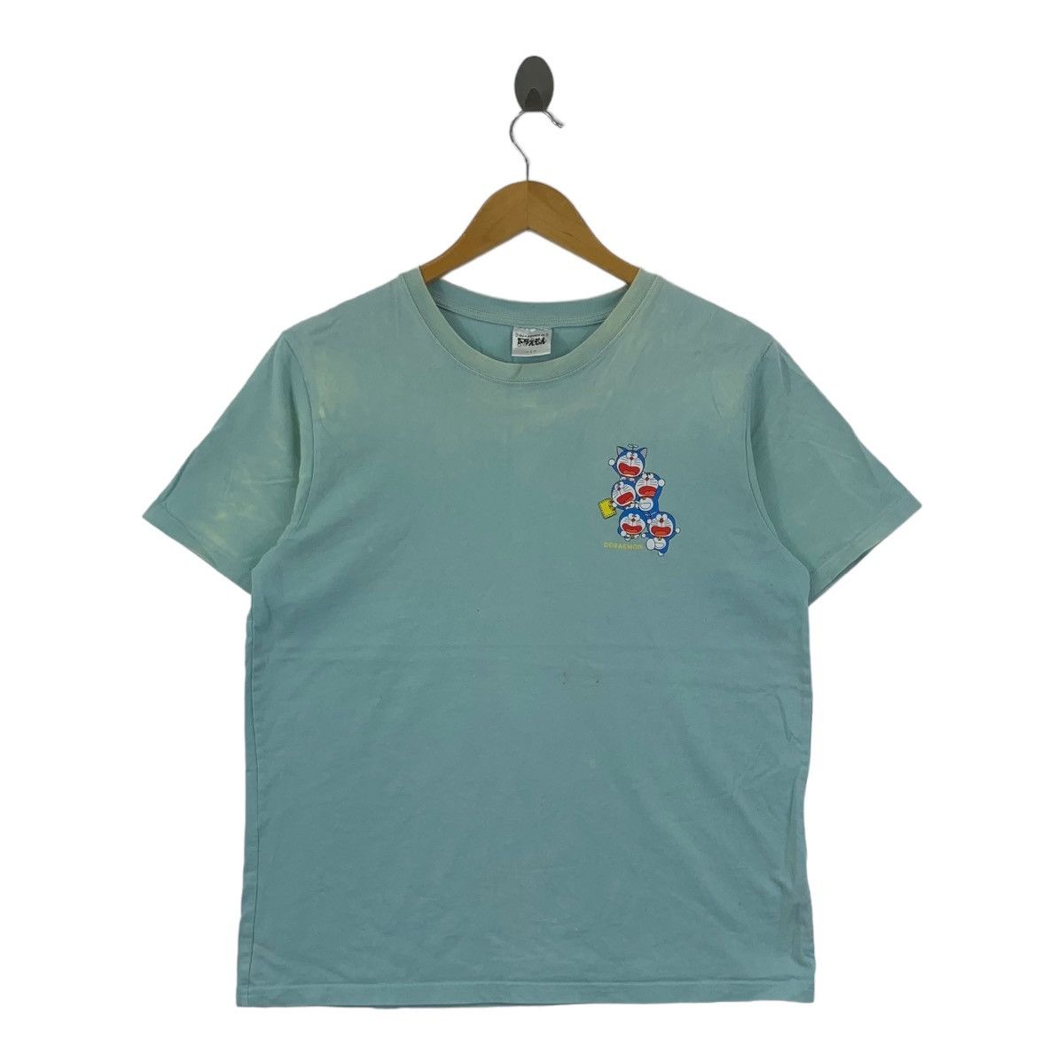 GU x DORAEMON ANIME Natural Sun Faded Tee Shirt