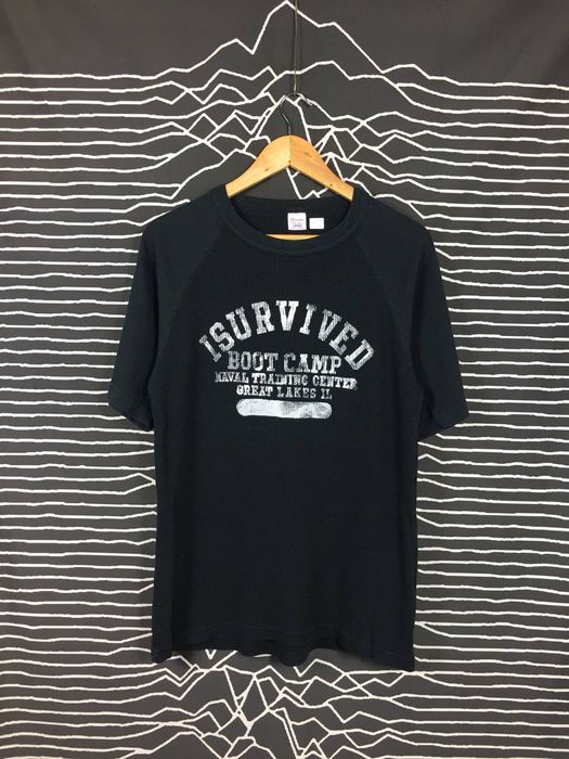 Vintage Vtg Cheswick I Survived Boot Camp Naval Training Center Tee ...