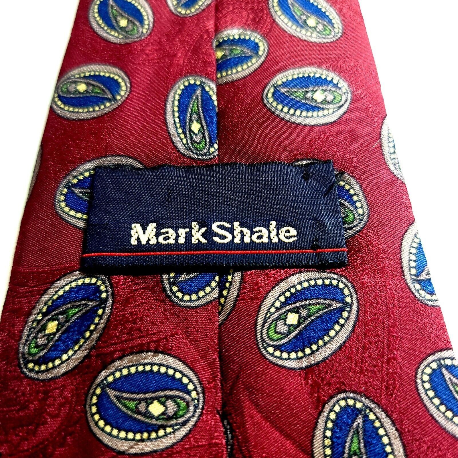 Designer Mark Shale Pendleton Red Blue Geometric Paisley Jacquard Pri Size ONE SIZE - 3 Thumbnail
