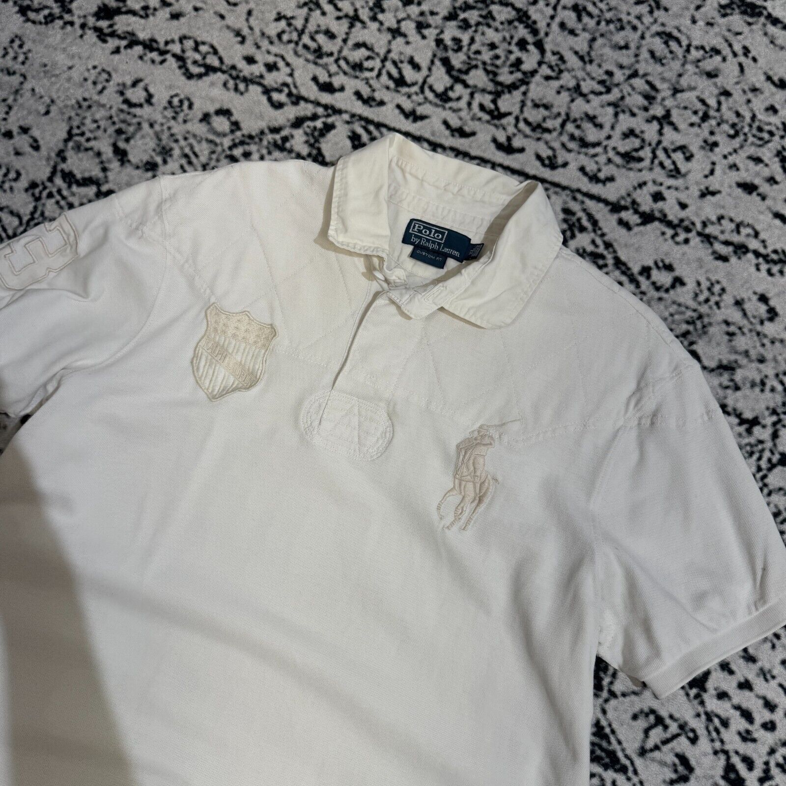 Ralph Lauren Vintage Ralph Lauren White Cotton Polo Shirt Size XL USA Size US XL / EU 56 / 4 - 6 Thumbnail