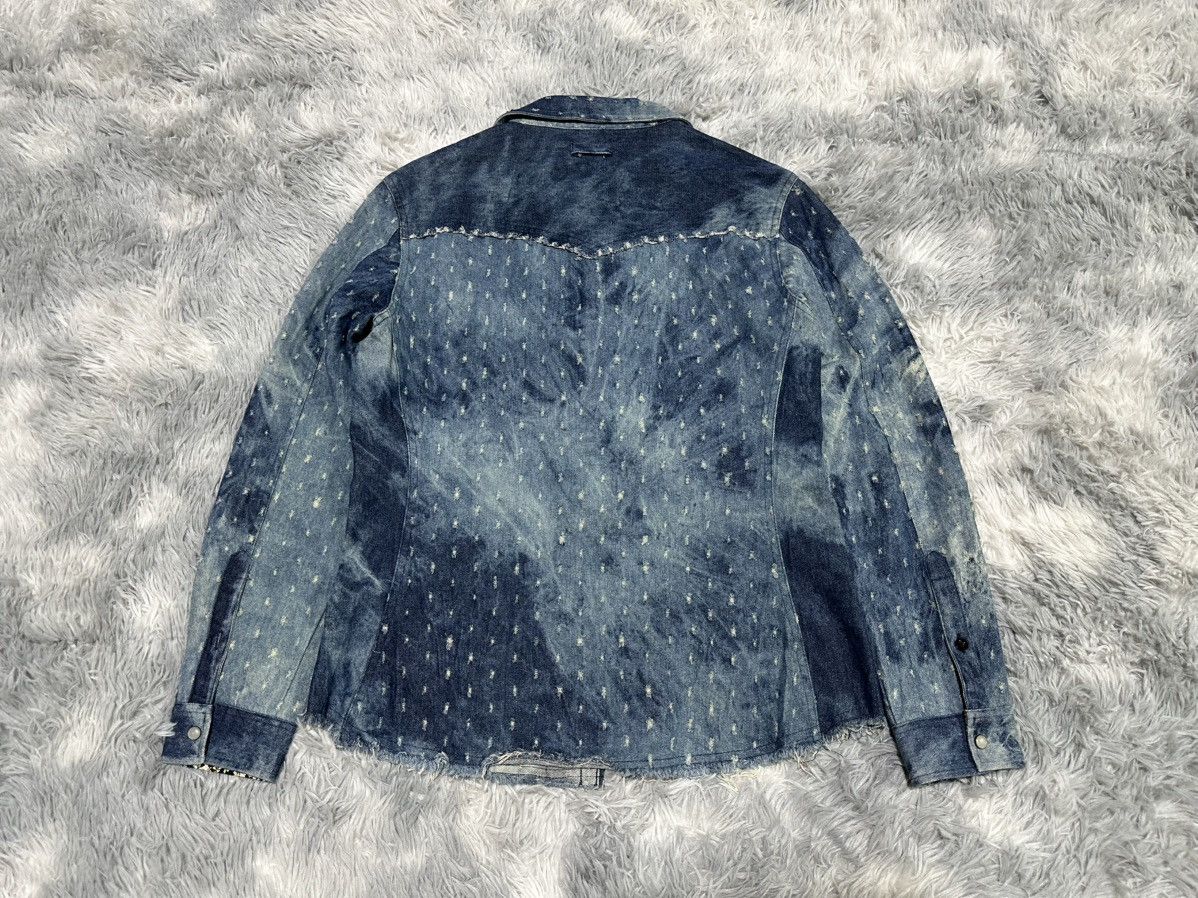 semanticdesign Y2K Semantic Design Shotgun Distressed Western Denim Shirt Size US M / EU 48-50 / 2 - 10 Thumbnail