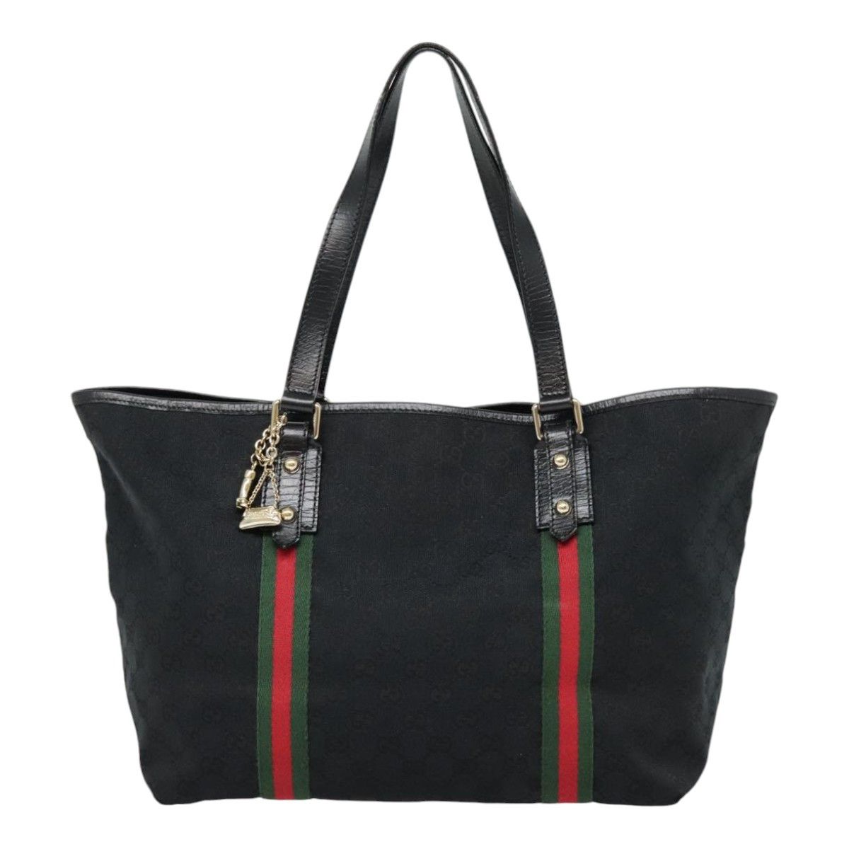 Gucci Ophidia Black Canvas Tote Bag (Pre-Owned) Size ONE SIZE - 1 Thumbnail