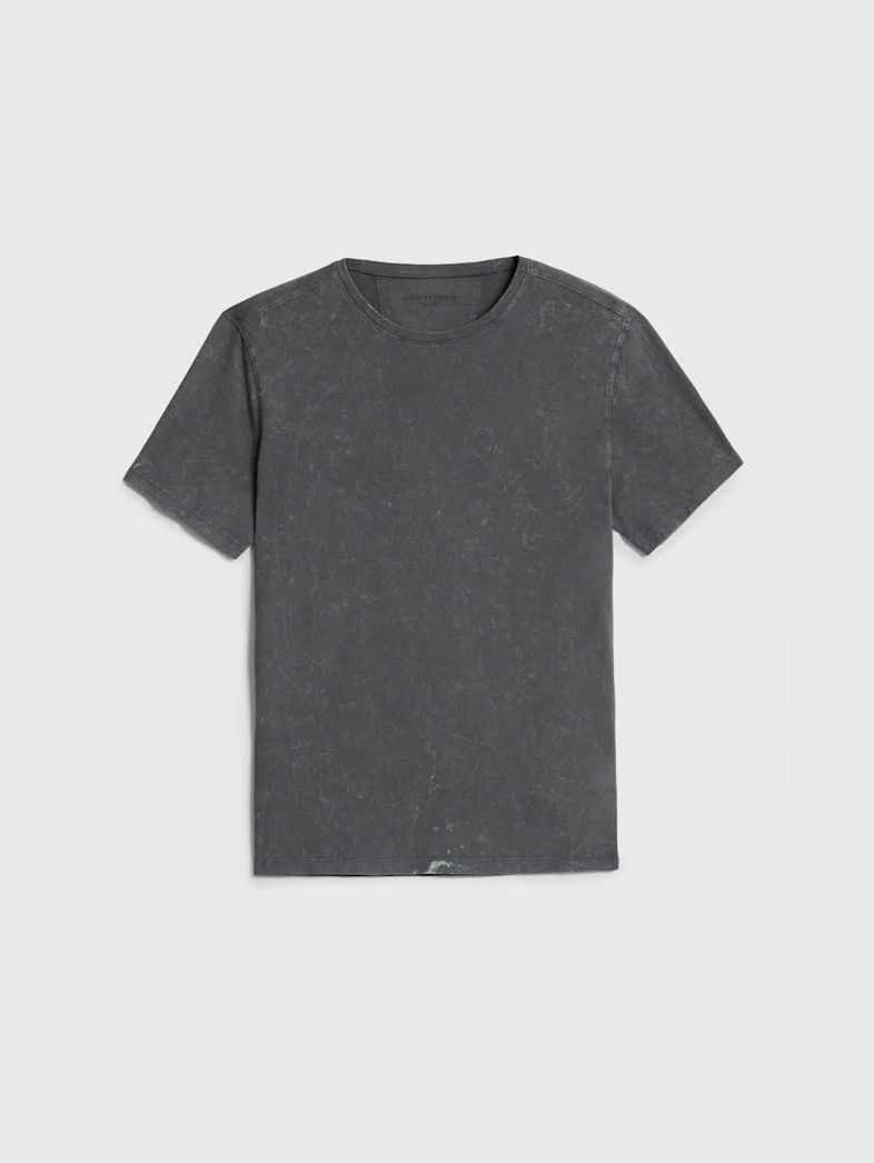 John Varvatos Grey Abstract Marble Cotton tee Size large Size US L / EU 52-54 / 3 - 7 Thumbnail