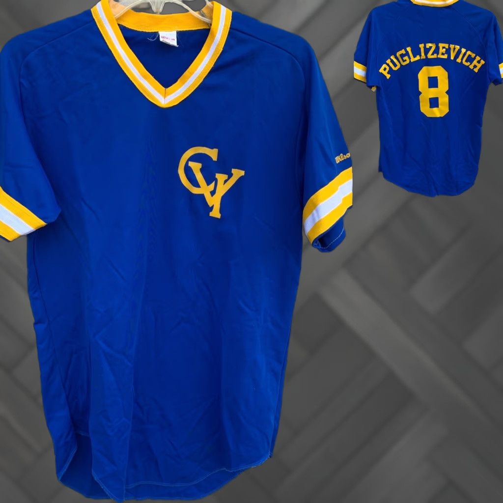 Wilson VINTAGE Wilson Baseball Jersey Puglizevich 8 Polyester M Blue Size US M / EU 48-50 / 2 - 1 Thumbnail