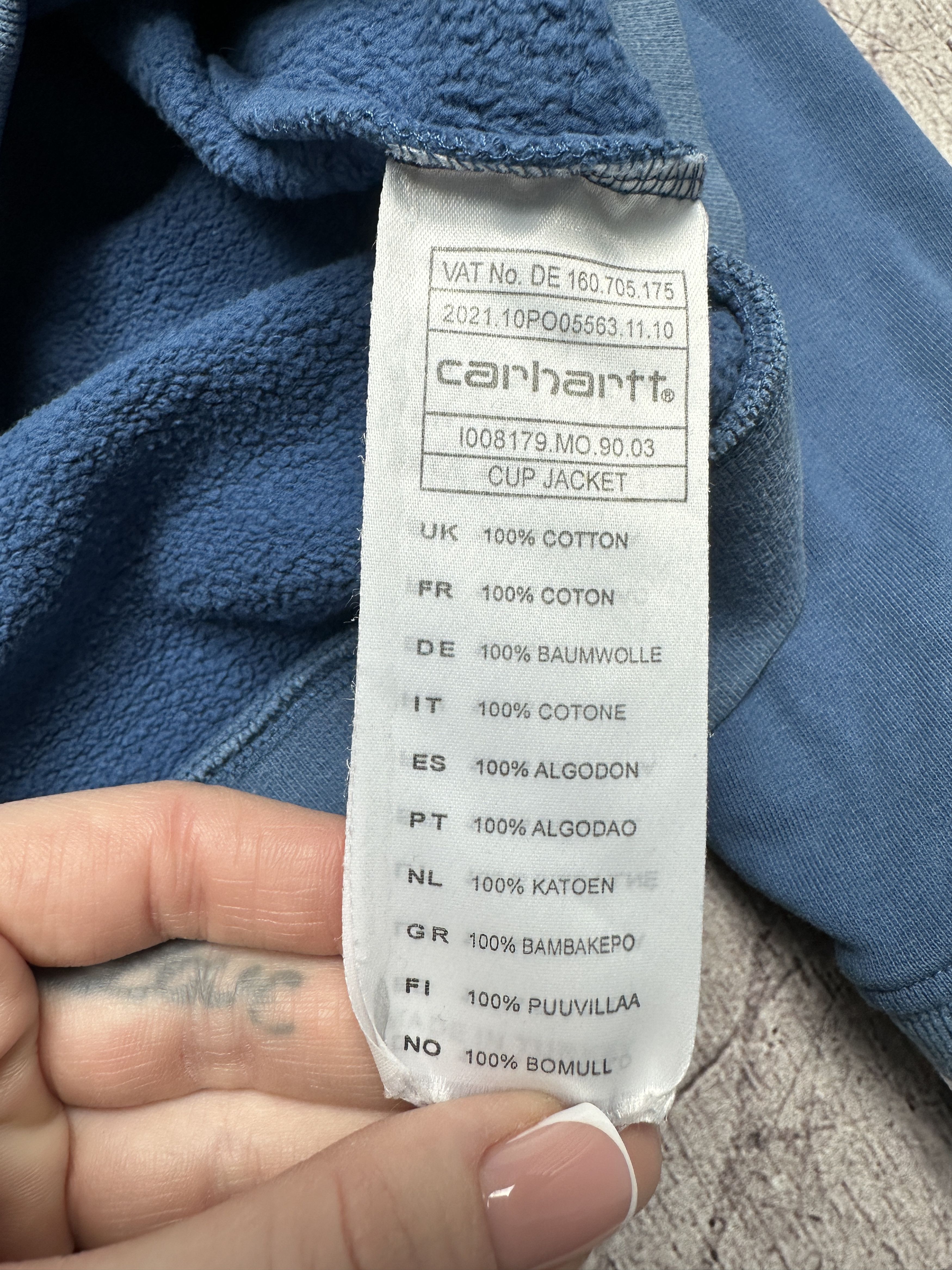 Carhartt × Vintage Carhartt Vintage Mens Cup Cotton Bomber Jacket Size US M / EU 48-50 / 2 - 5 Thumbnail