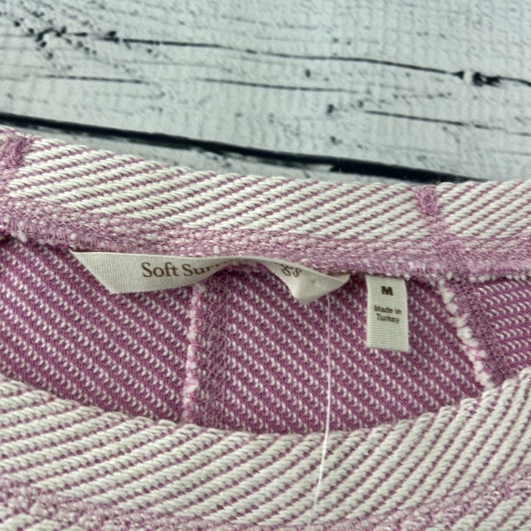 Soft Surroundings NEW Soft Surroundings Long Sleeve Tide Pool Tunic Sweatshirt Women's Medium Pink Size M / US 6-8 / IT 42-44 - 3 Thumbnail