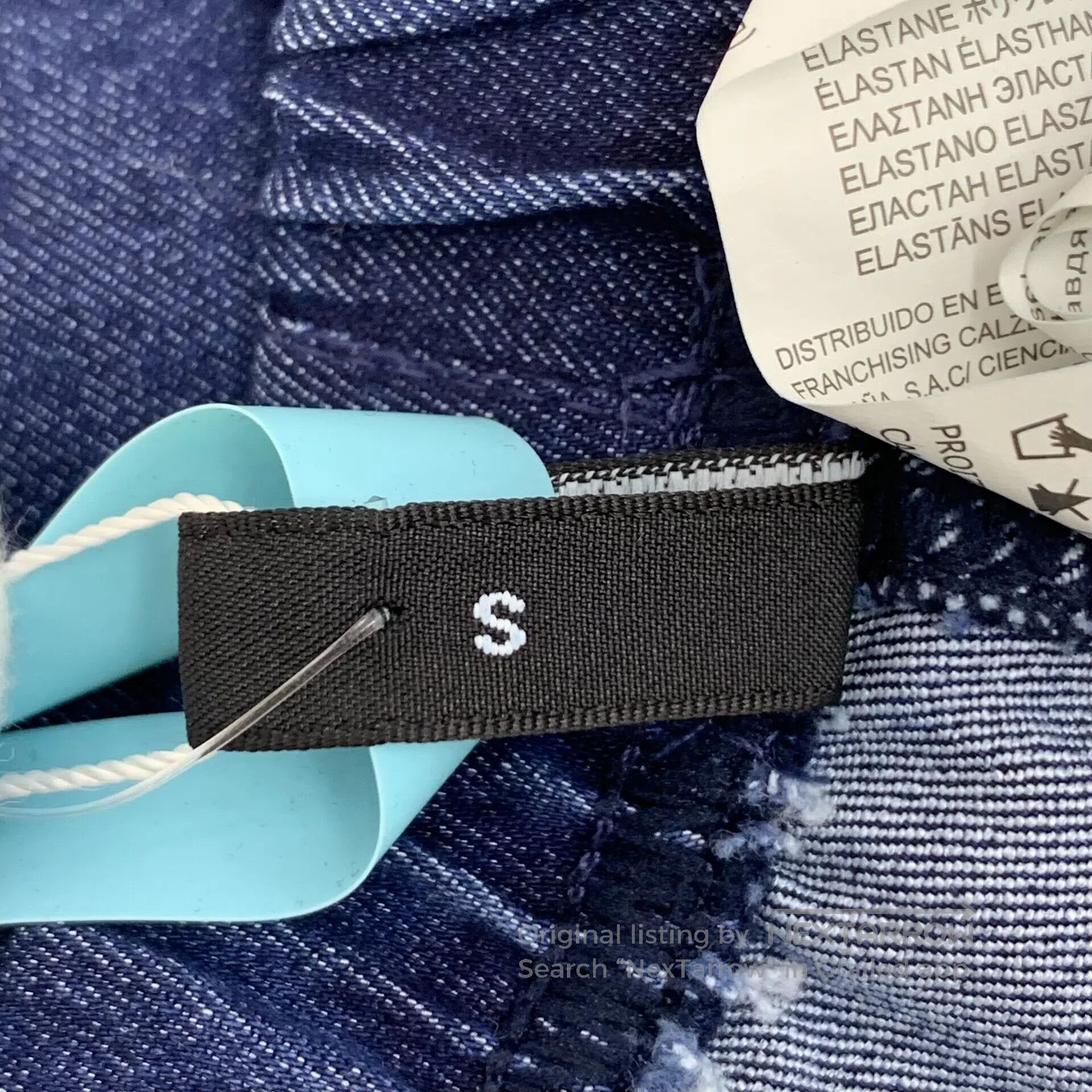 Calzedonia CALZEDONIA size S Dark blue denim casual long pants with l Size US 27 - 6 Thumbnail