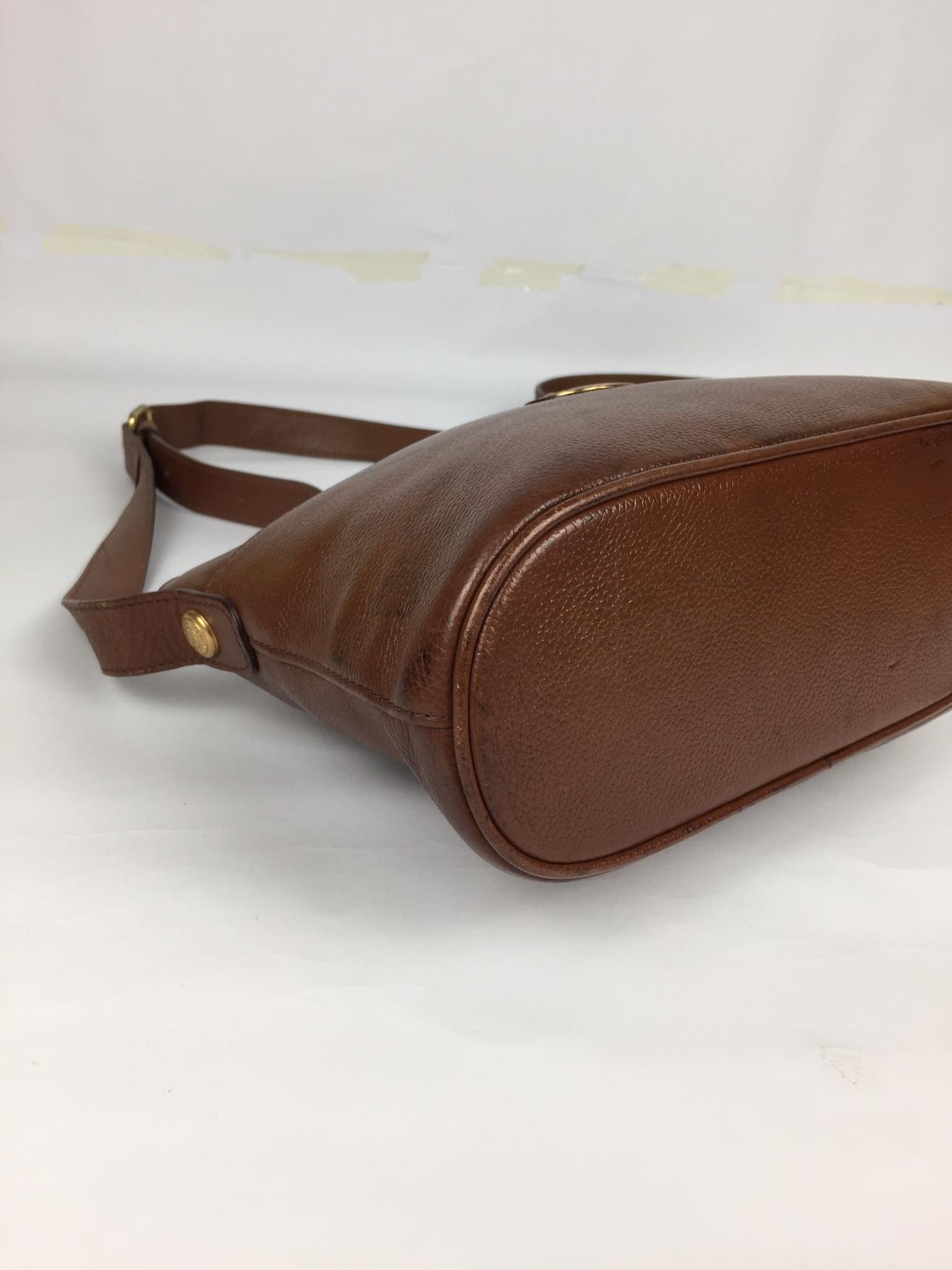 Burberry Aunthentic Vintage Burberrys Brown Leather Crossbody Bag Size ONE SIZE - 9 Thumbnail