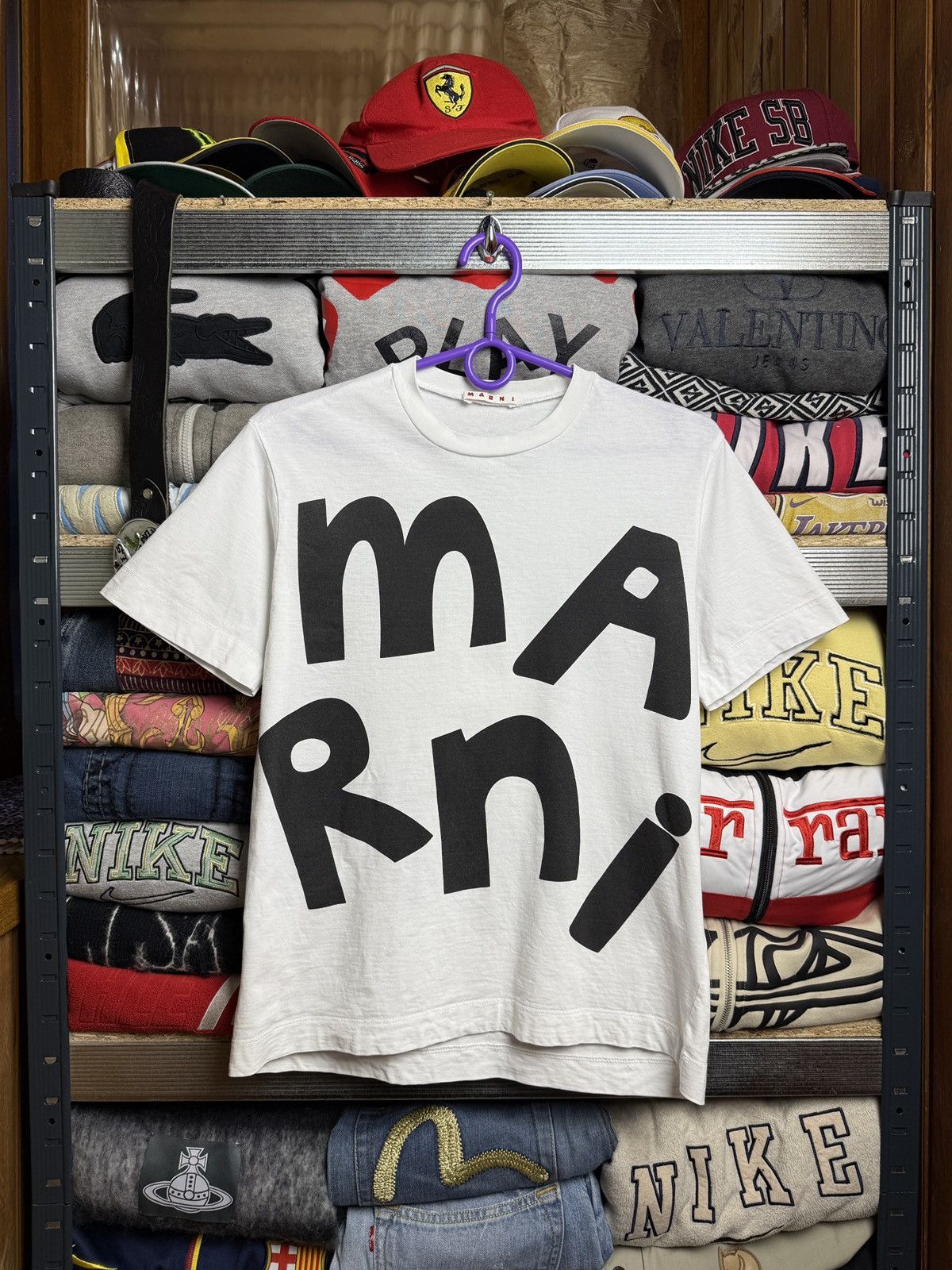 Marni Marni Big Logo Printed T-Shirt Tee Rare Size US S / EU 44-46 / 1 - 1 Thumbnail