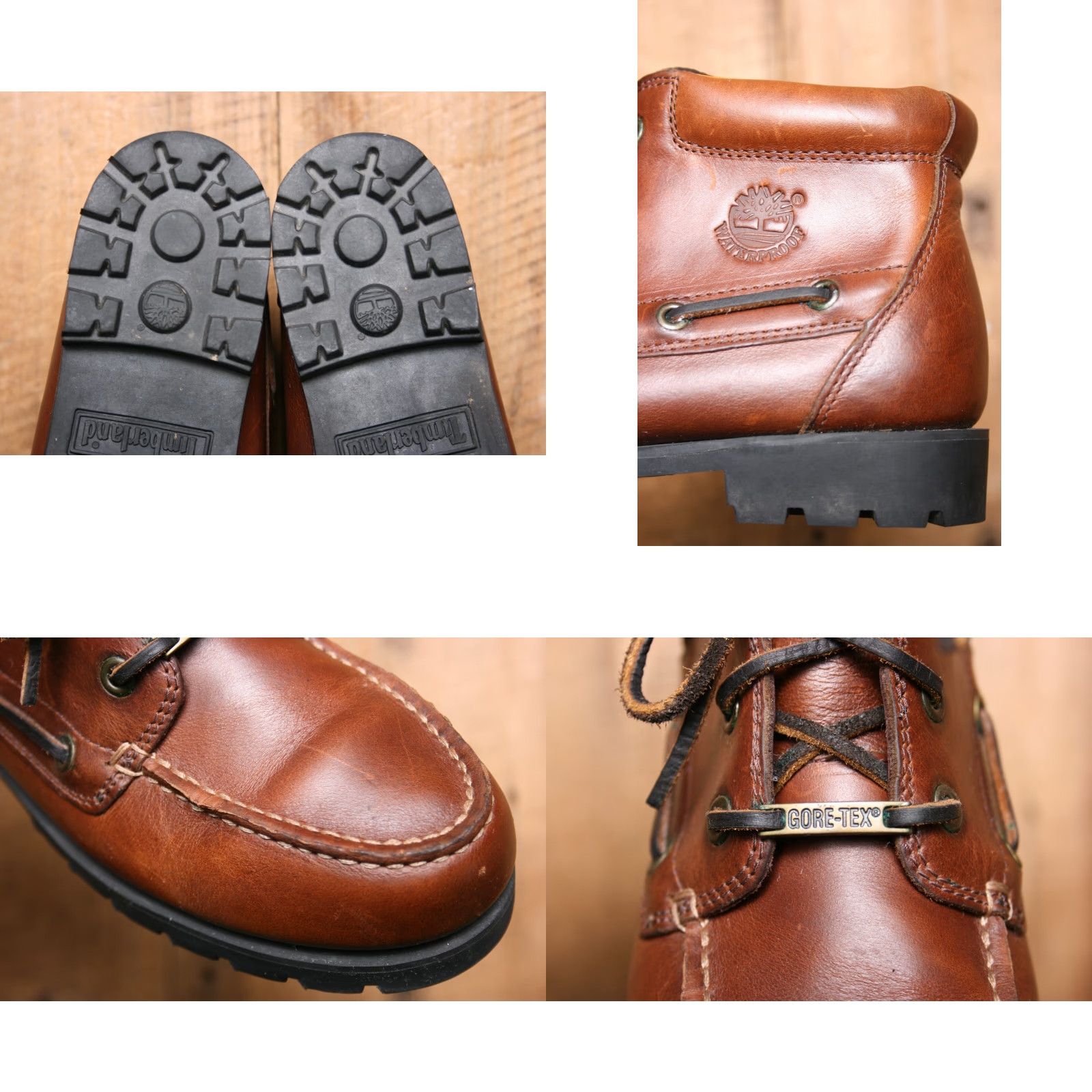 Timberland Vintage Timberland Brown Leather Gore-Tex Ankle Boots Women's 8.5 M (Fit 8 N) Boot Size US 8 / IT 38 - 8 Thumbnail