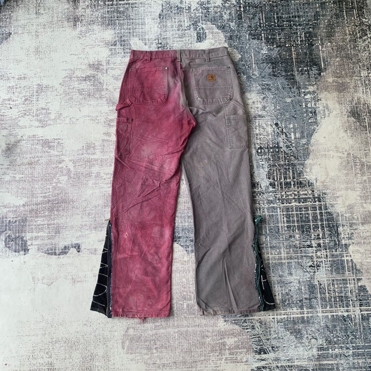 Carhartt Vintage Carhartt Double Knee Custom Flare Harley Quinn Vibe Size US 34 / EU 50 - 10 Thumbnail